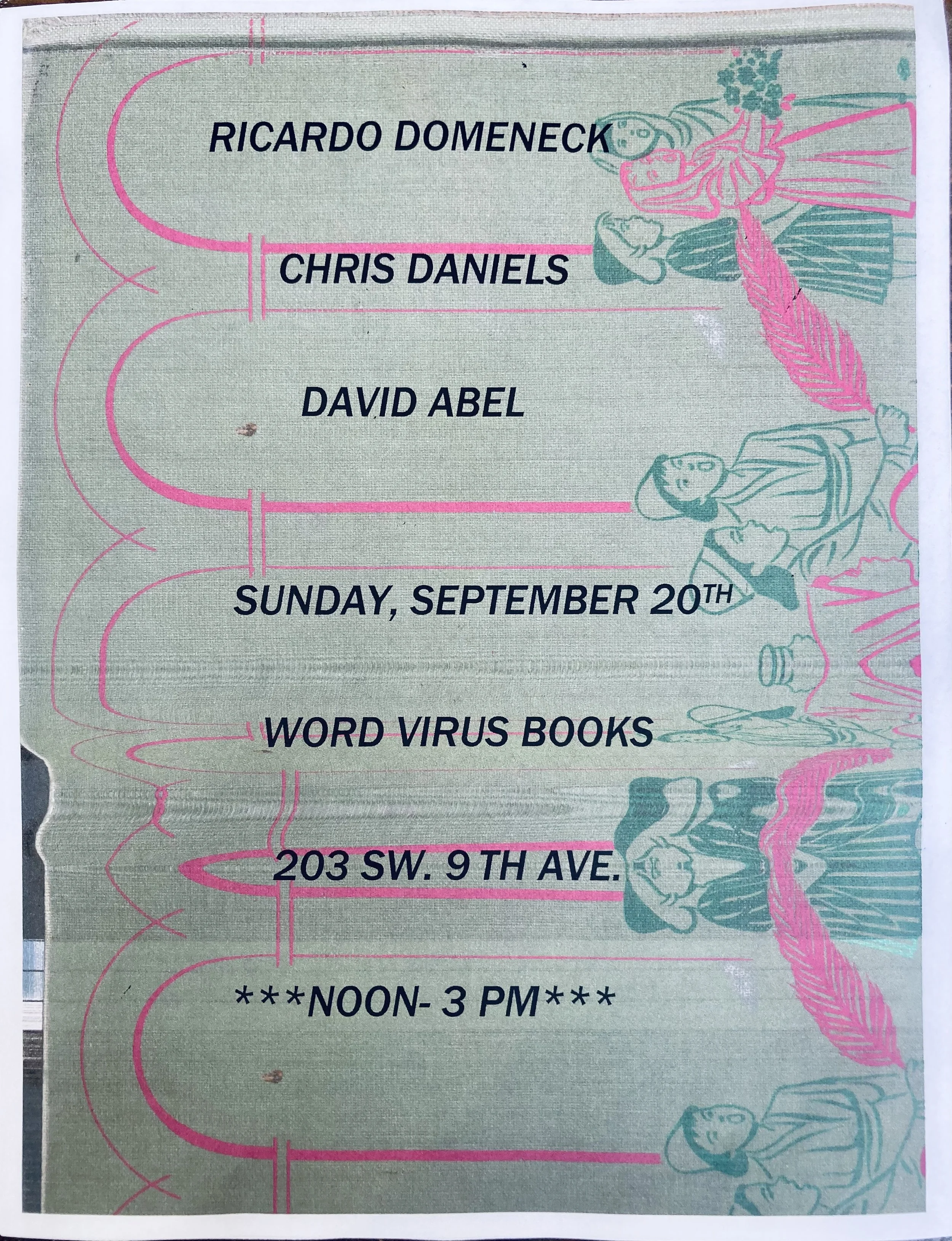 **NOON EVENT!**: Ricardo Domeneck,  Chris Daniels, and David Abel