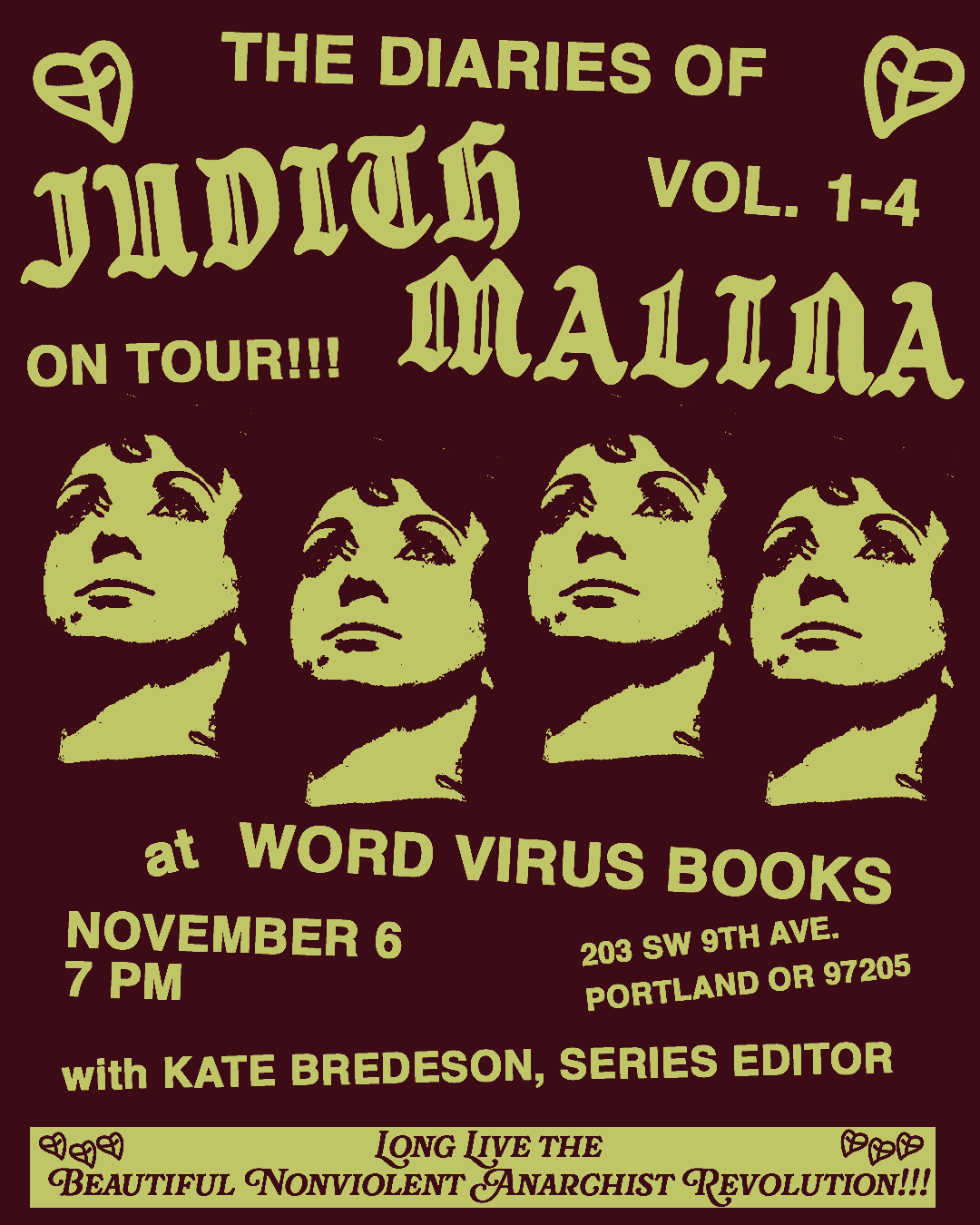 The Diaries of Judith Malina with Kate Bredeson
