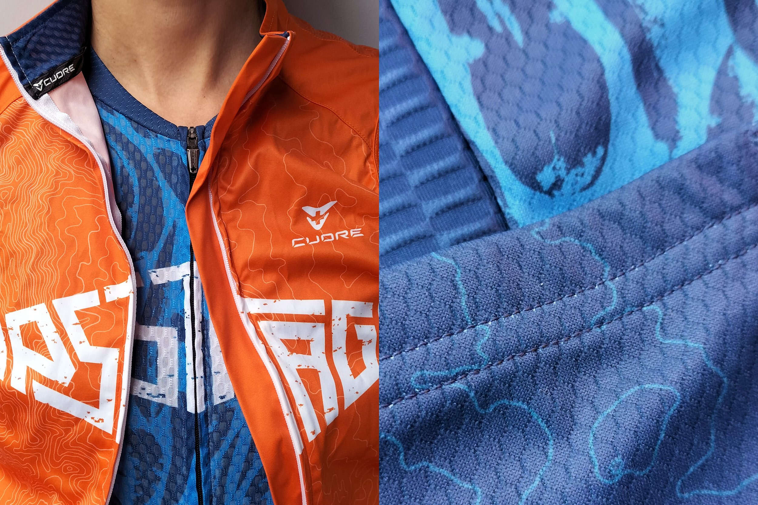 Detail of the Upstage jersey