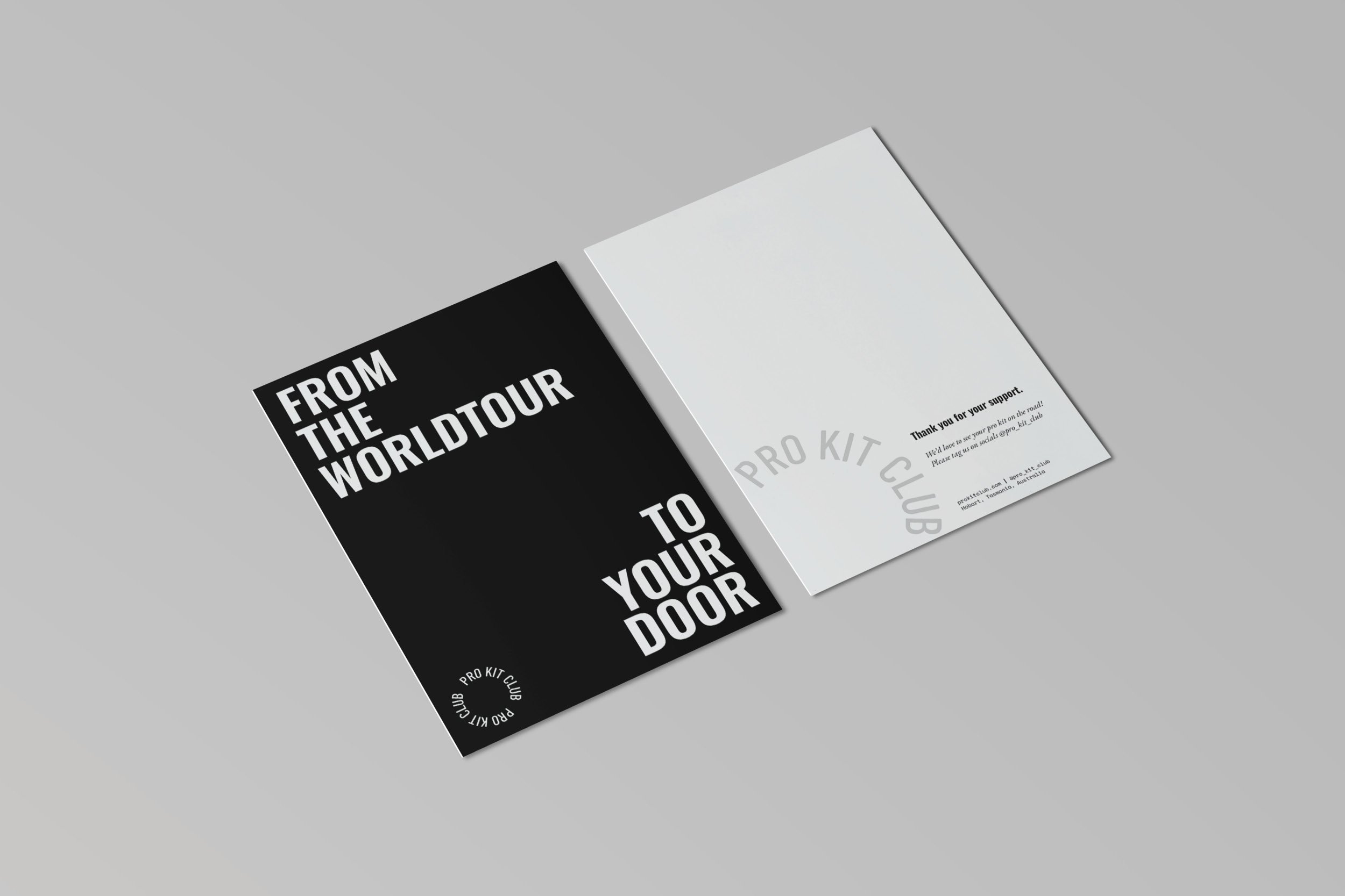 Postcard to be included with orders