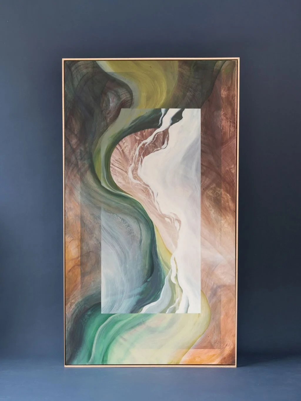 Meet &lsquo;Sera&rsquo;: soft sky, open and unbound, made of clarity and quiet breath. 

183 x 103cm, SOLD

&mdash;-

Currently building the next collection, make sure you subscribe to my mailing list to be the first to know. CS