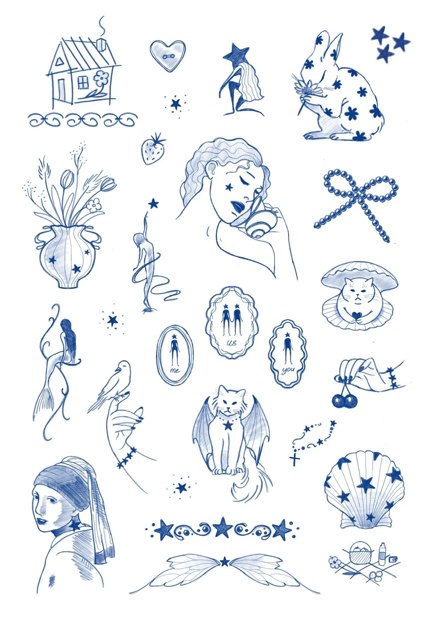 blue-illustrative-fineline-tattoo-flash-sheet-nyc.jpg
