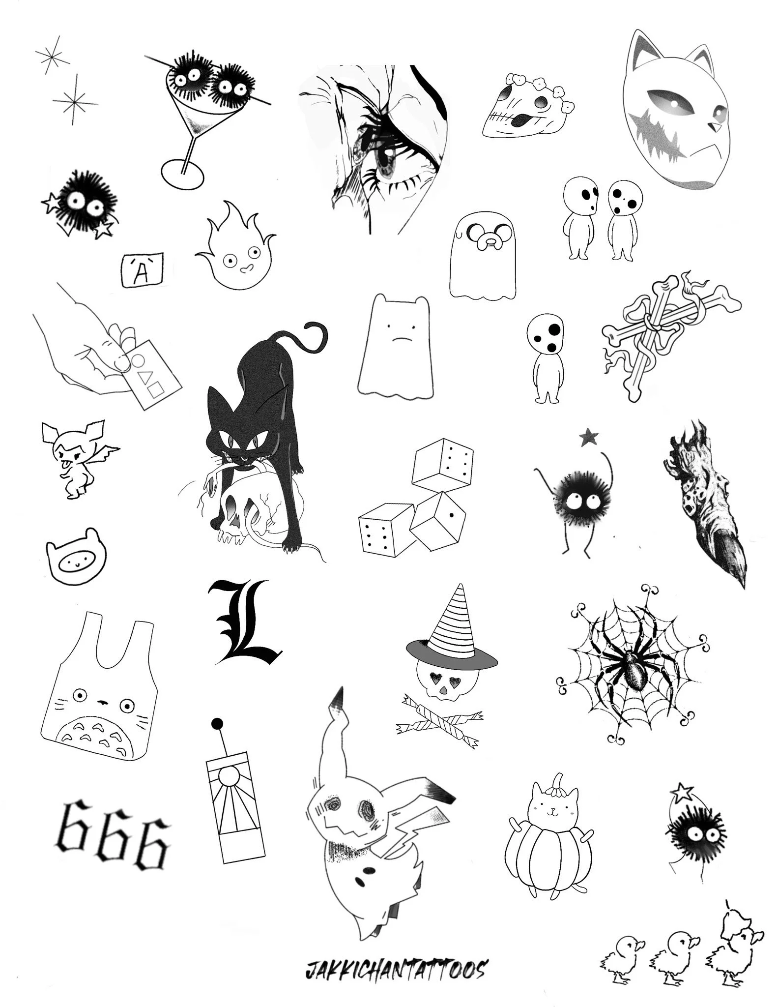 Collection of various Halloween-themed cartoon and illustrated stickers, including ghosts, spiders, pumpkins, cats, and zombies.