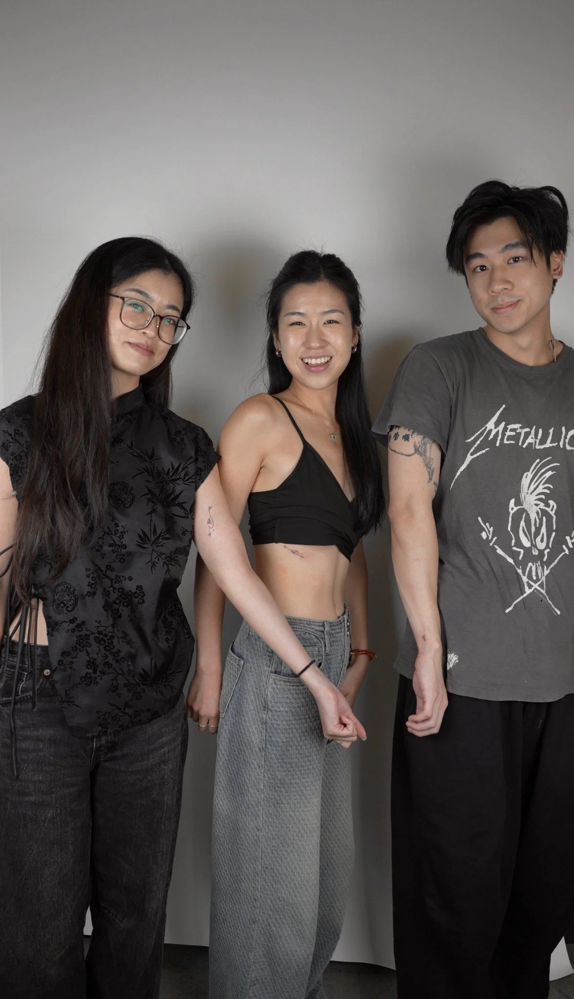 matching group tattoo in soho NYC of three best friends