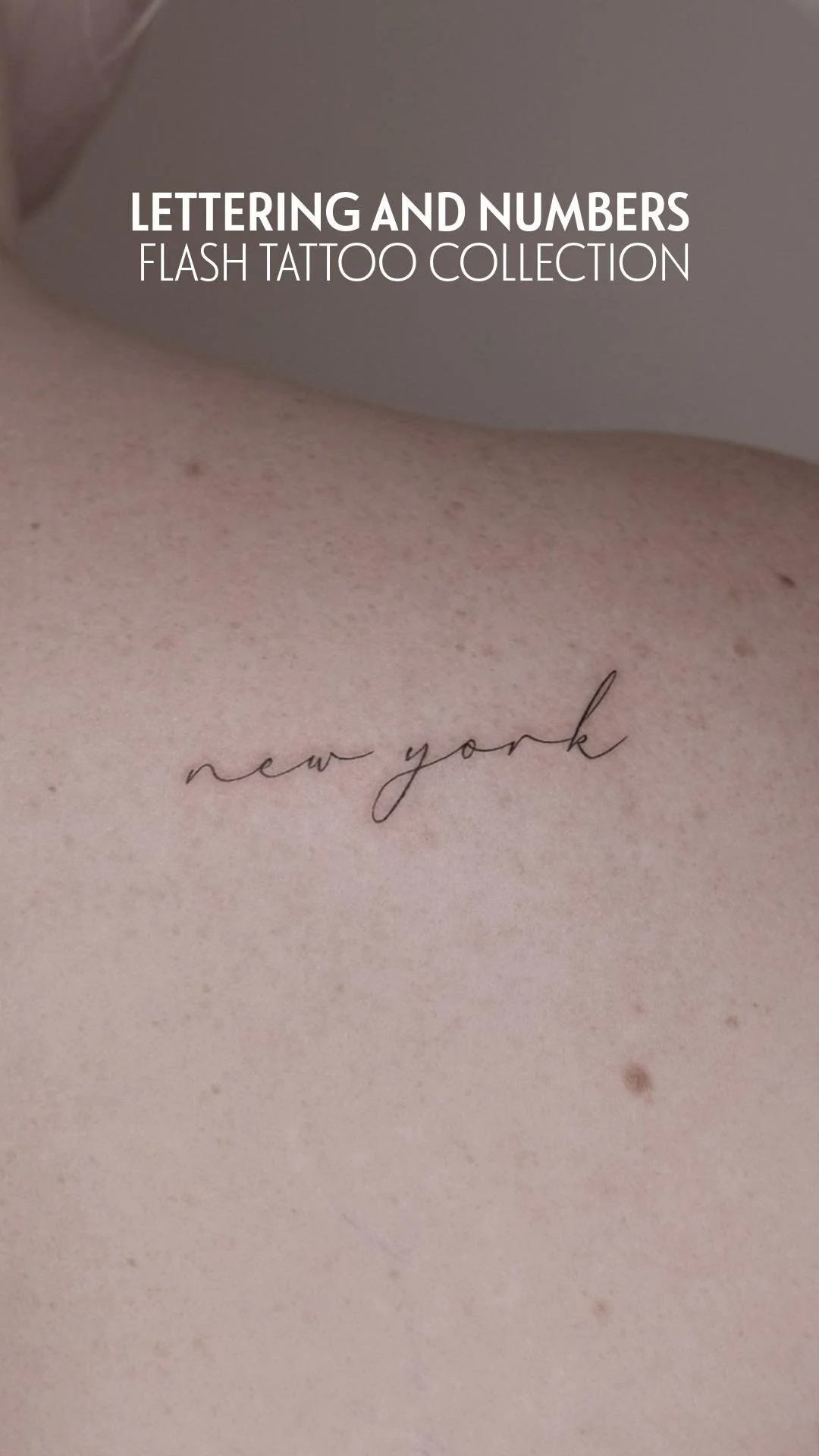 Fineline New York Script Tattoo Soho, NYC
