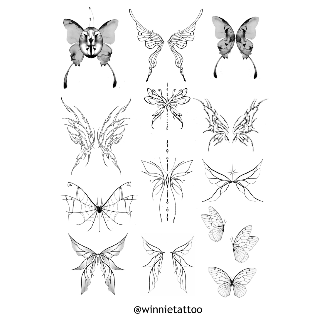 butterfly flash designs