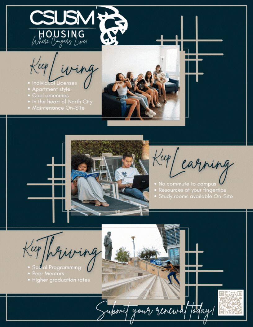 CSUSM Housing Renewal Flyers
