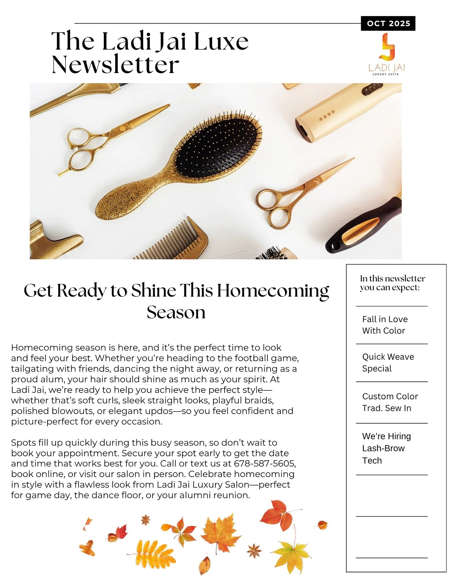October 2025 Newsletter 

Comment or DM us for any questions 💖