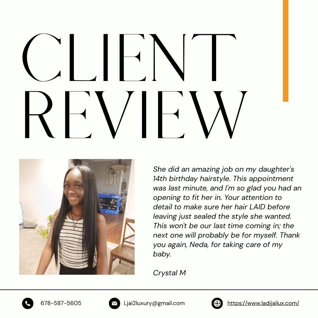 Thank you so much for the kind words! 🥰 We&rsquo;re so happy we could help make your daughter&rsquo;s 14th birthday extra special. Neda loved creating the perfect style for her, and we can&rsquo;t wait to pamper you next time too! 💇&zwj;♀️✨