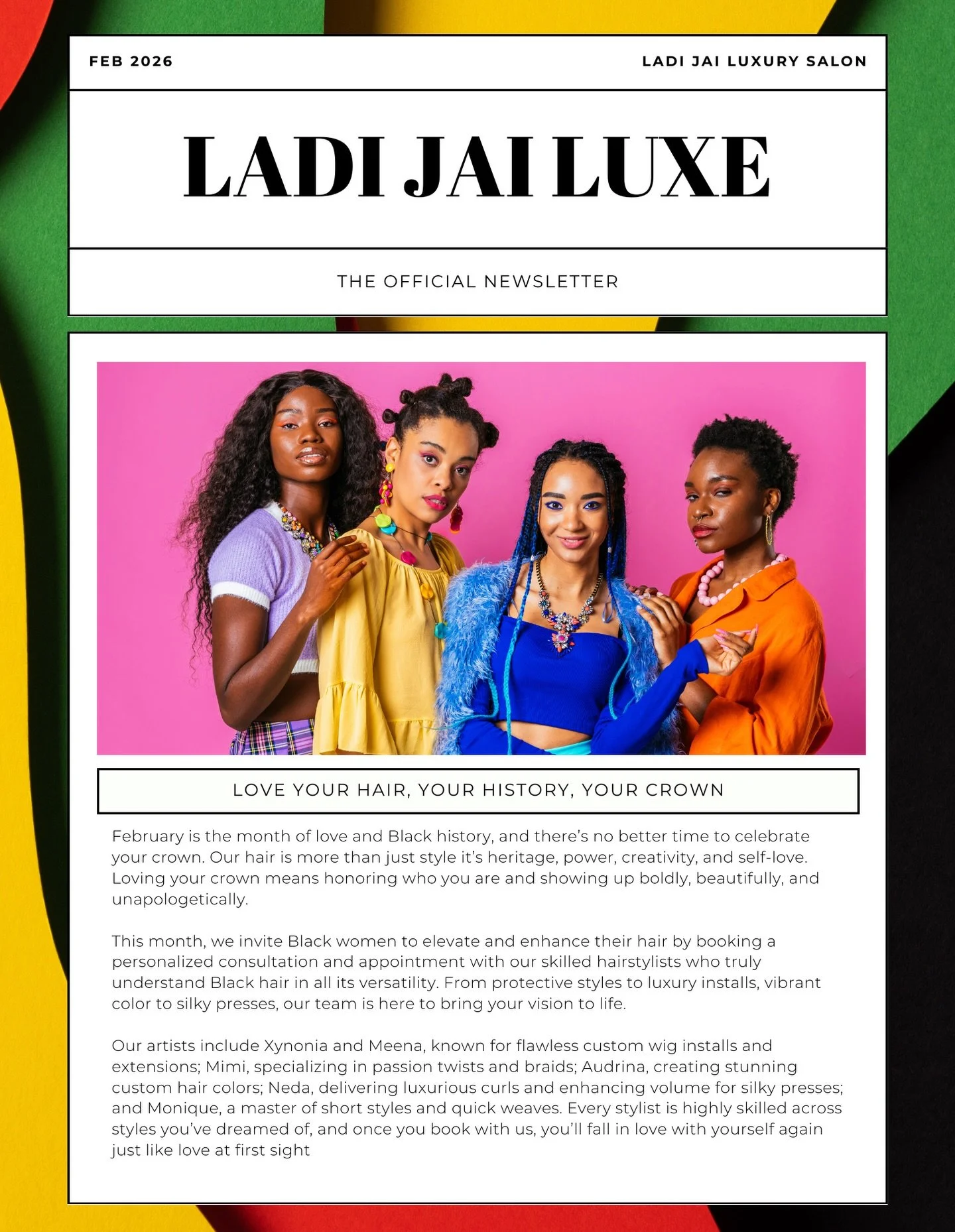 2026 Feb Newsletter #gwinnethairstylist #atlanta #atlantahairstylist