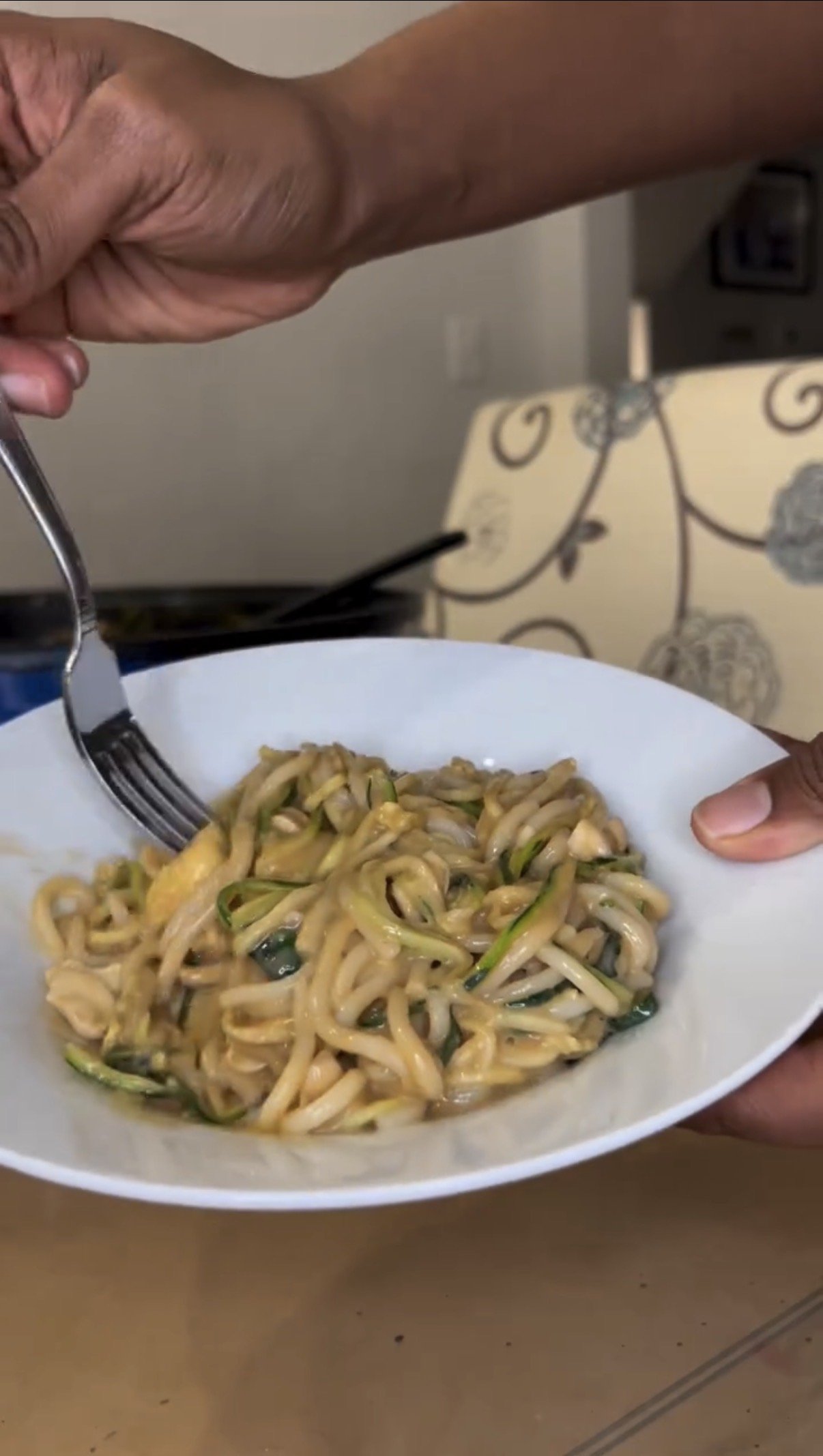 Vegan Peanut Zucchini Noodles