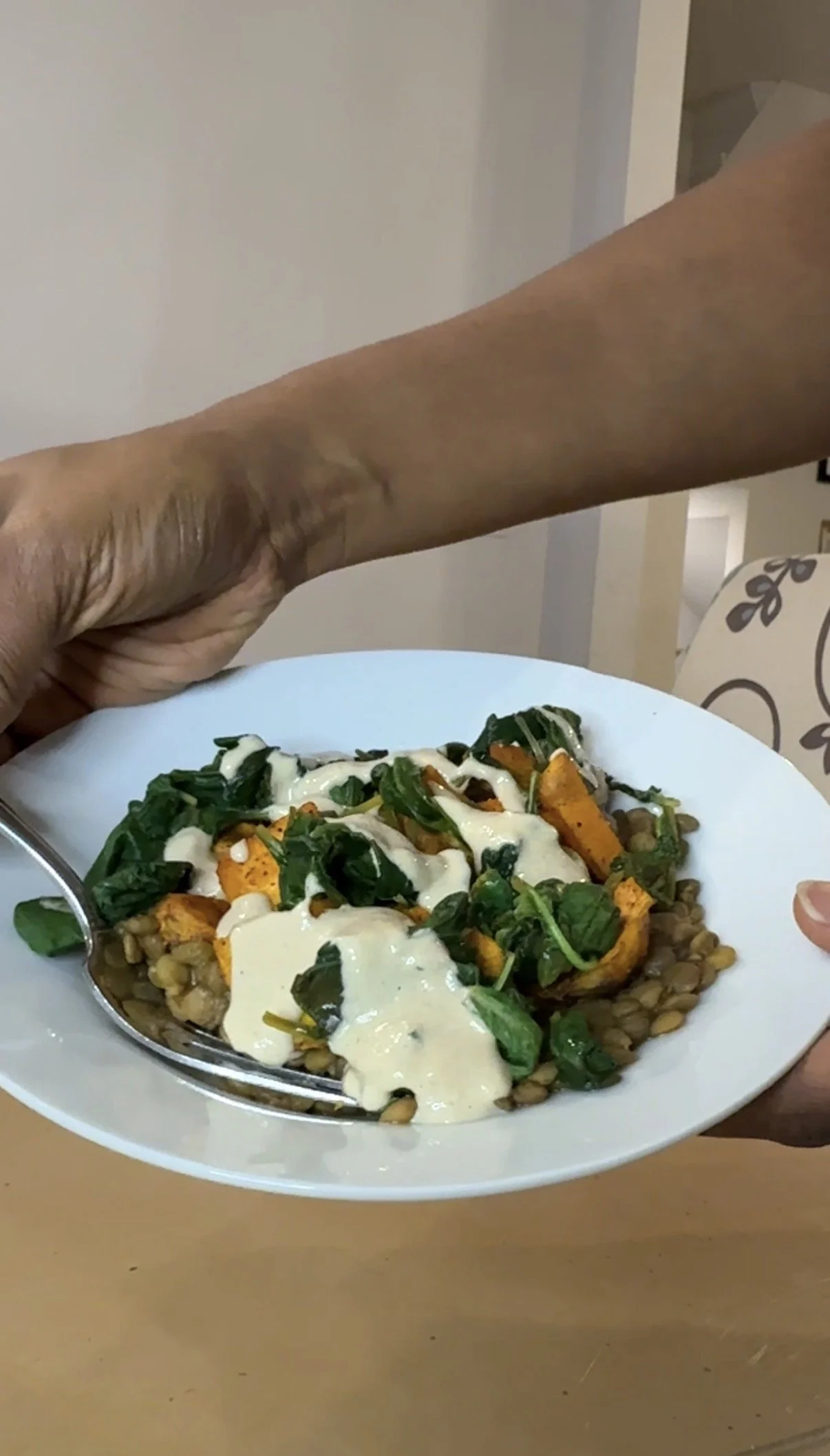Smoky Lentil Sweet Potato Power Bowl