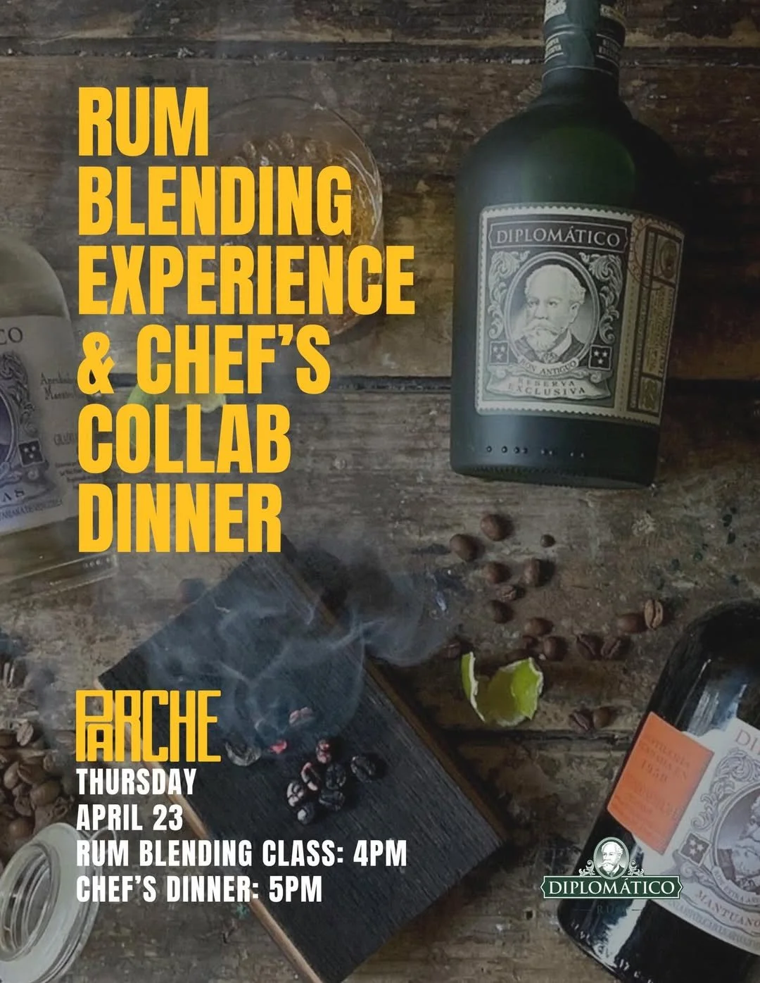 Rum Blending Class &amp; Top Chef Dinner