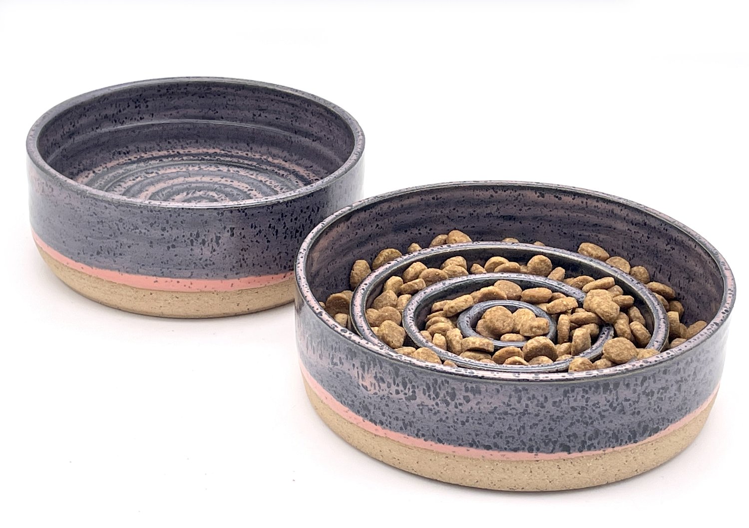 Slow feeder dog bowl and water bowl : r/Pottery
