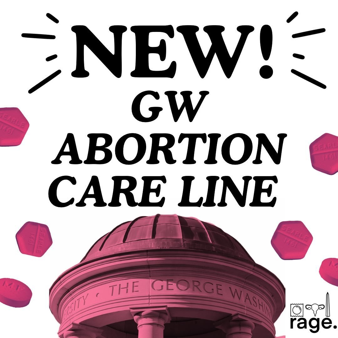 🚨NEW🚨 GW ABORTION CARE LINE!!! 

We are so excited to introduce our new partnership with the GW Medical Faculty Associates that allows GW students seeking abortion/pregnancy care a direct line to book services. GW students can NOW receive  abortion