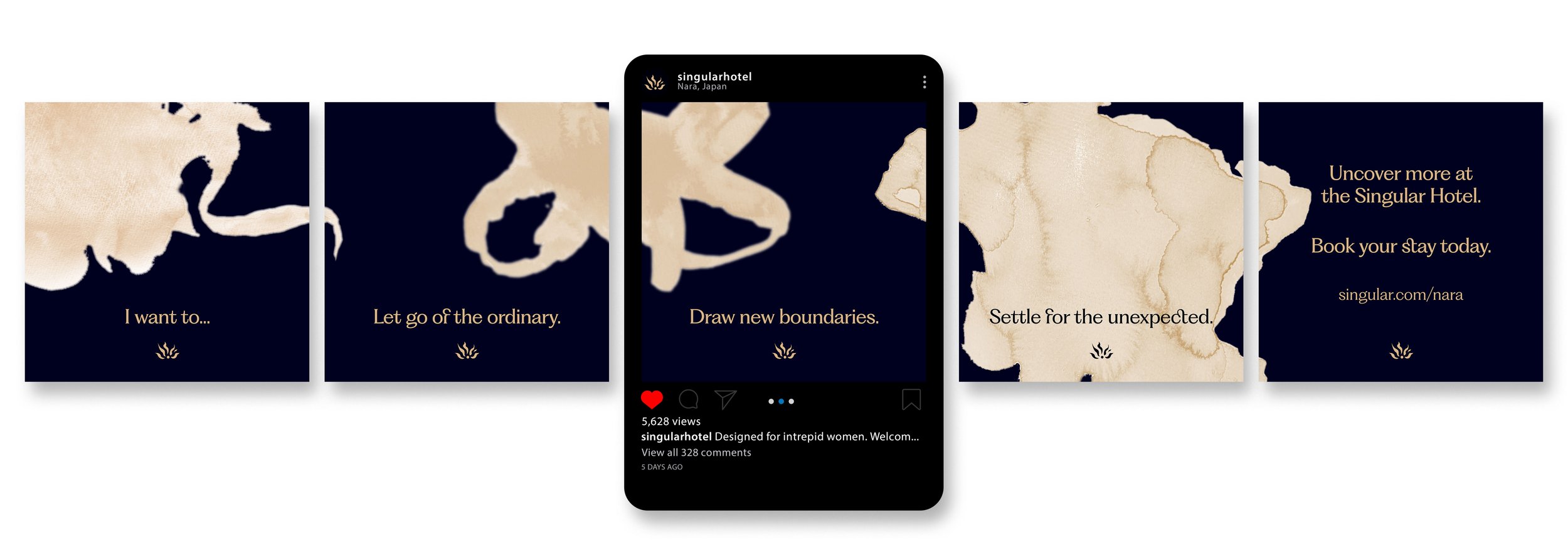 Instagram carousel for hotel brand