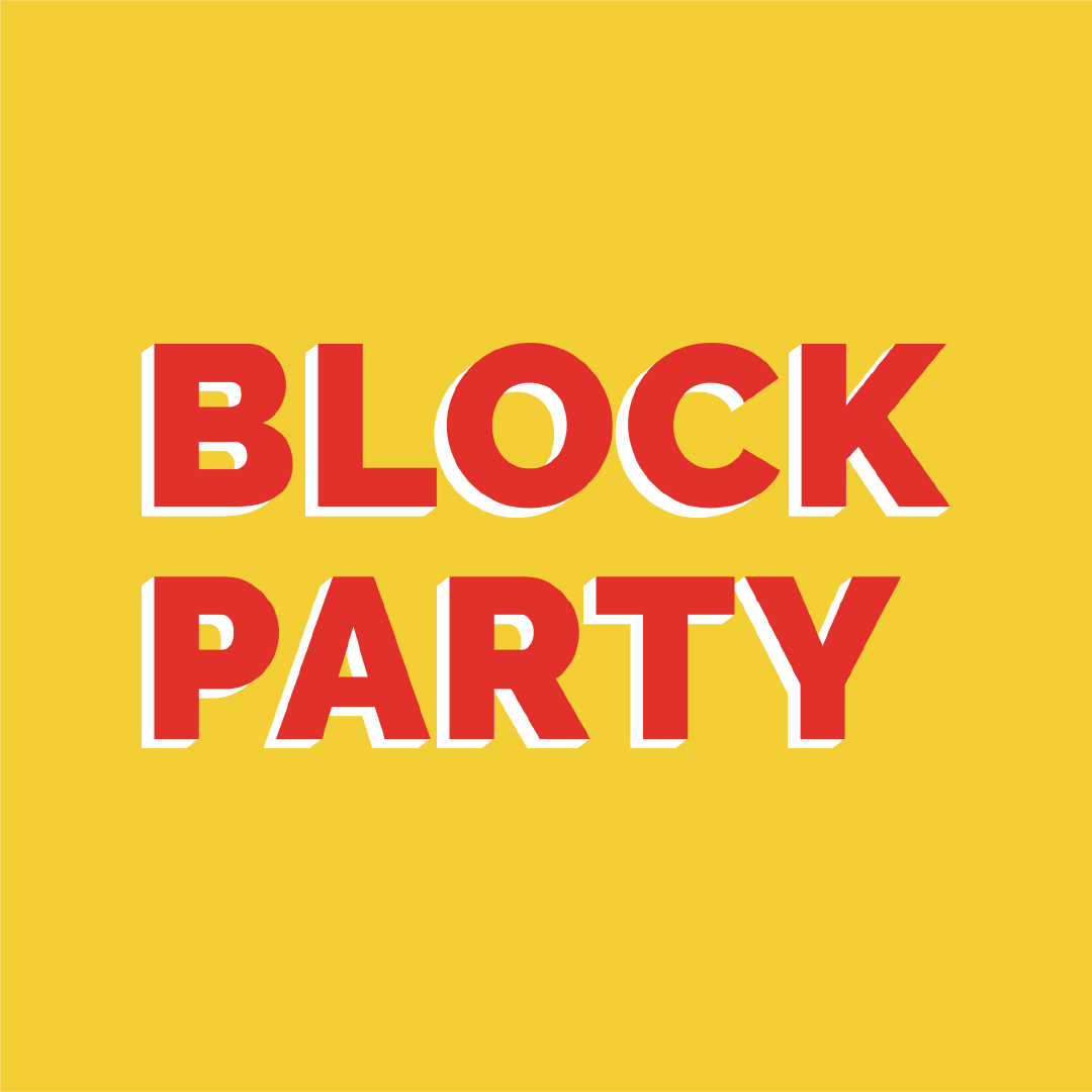 GIF advertising block party in Bushwick