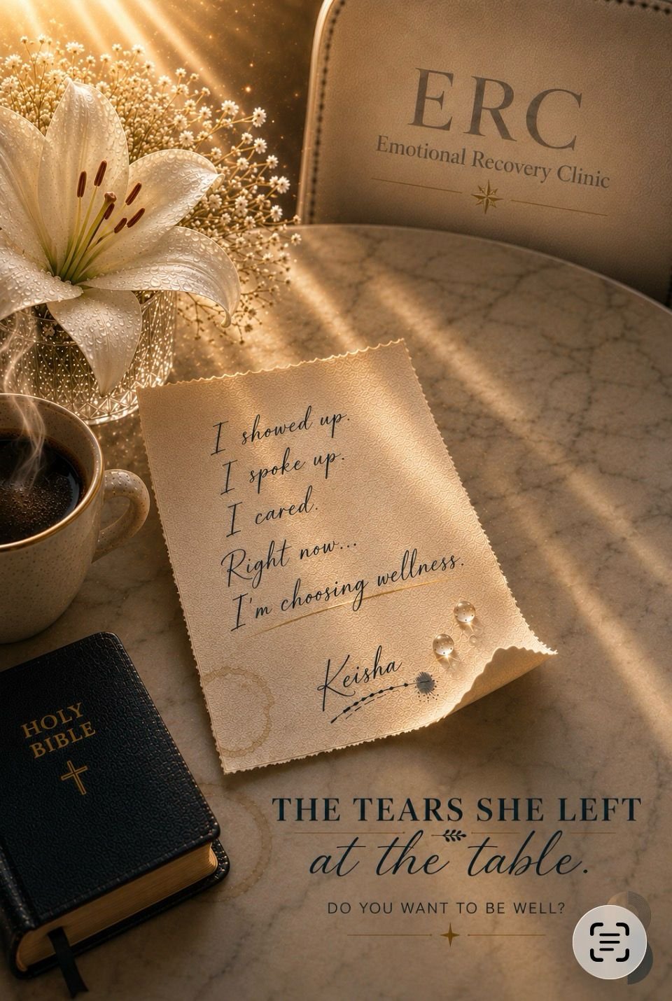 The tears she left at the table (Women only) 
