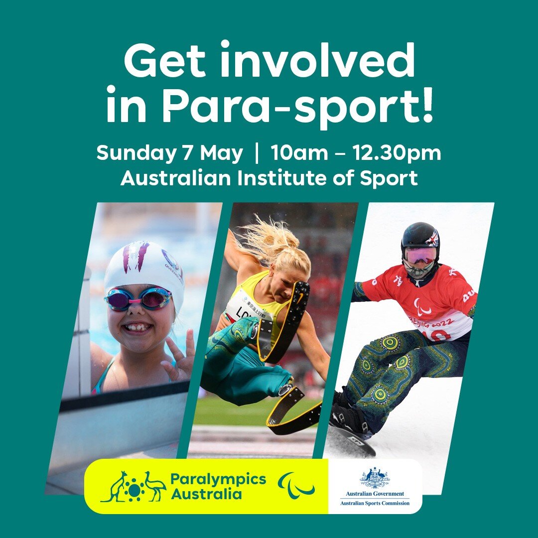 Get involved in Para-sport at @ausparalympics Multi-sport Day on Sunday 7th May at the Australian Institute of Sport &ndash; Basketball &amp; Netball Centre, Bruce ACT 2617.

Suitable for ages 10+, it&rsquo;s a great opportunity to learn more about t