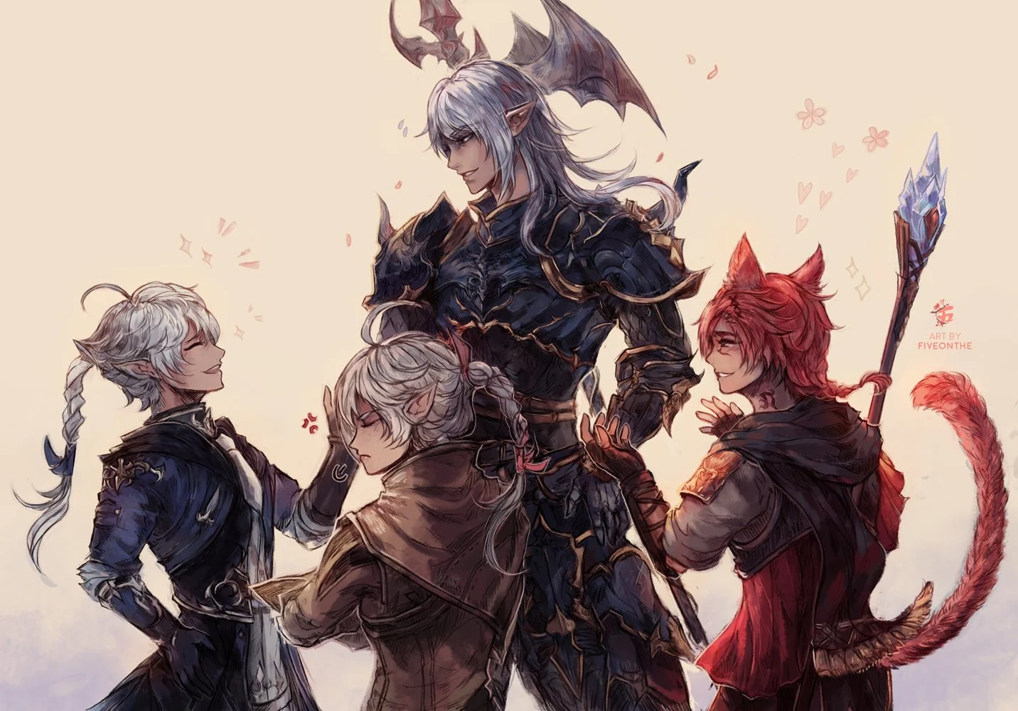 Estinien and the kiddos.