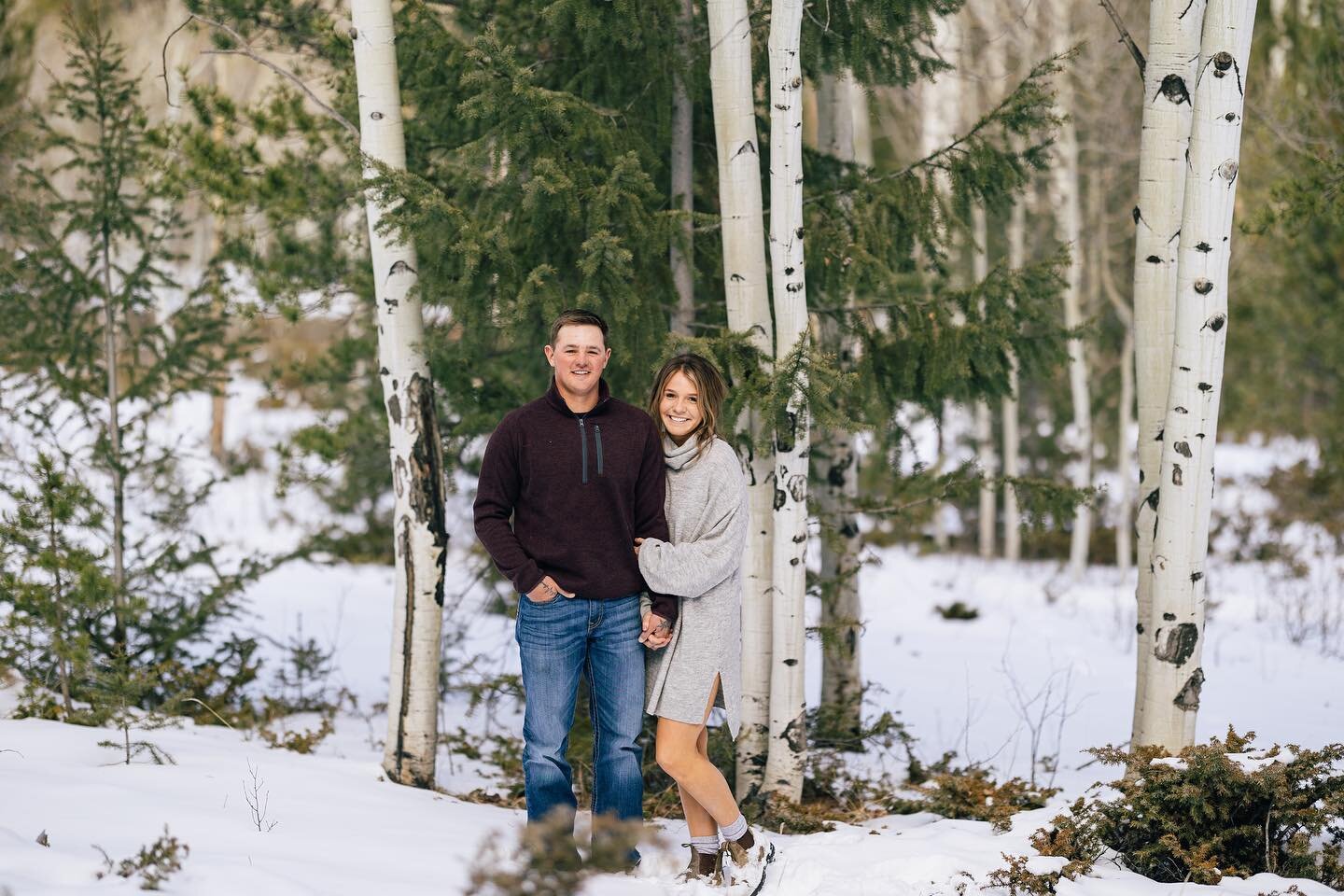 I loved romping in the snowy woods yesterday with Ellie and Severin for a magical, wintry session! These two are naturals in front of the camera, and it was so fun to capture their sweet relationship!