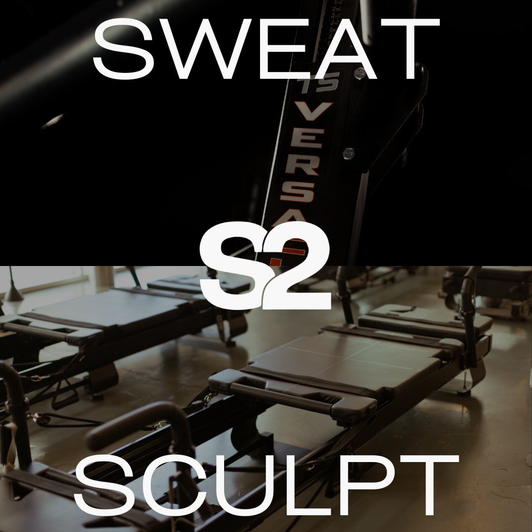 What&rsquo;s S2?

Under one roof we offer our 2 modalities: SWEAT &amp; SCULPT 💪🏻🔥

🔥 Our SWEAT class is a 30-minute cardio party on a VersaClimber
💪🏻 Our SCULPT class is a 45-minute modern pilates class done on an Xformer 

We&rsquo;re home of