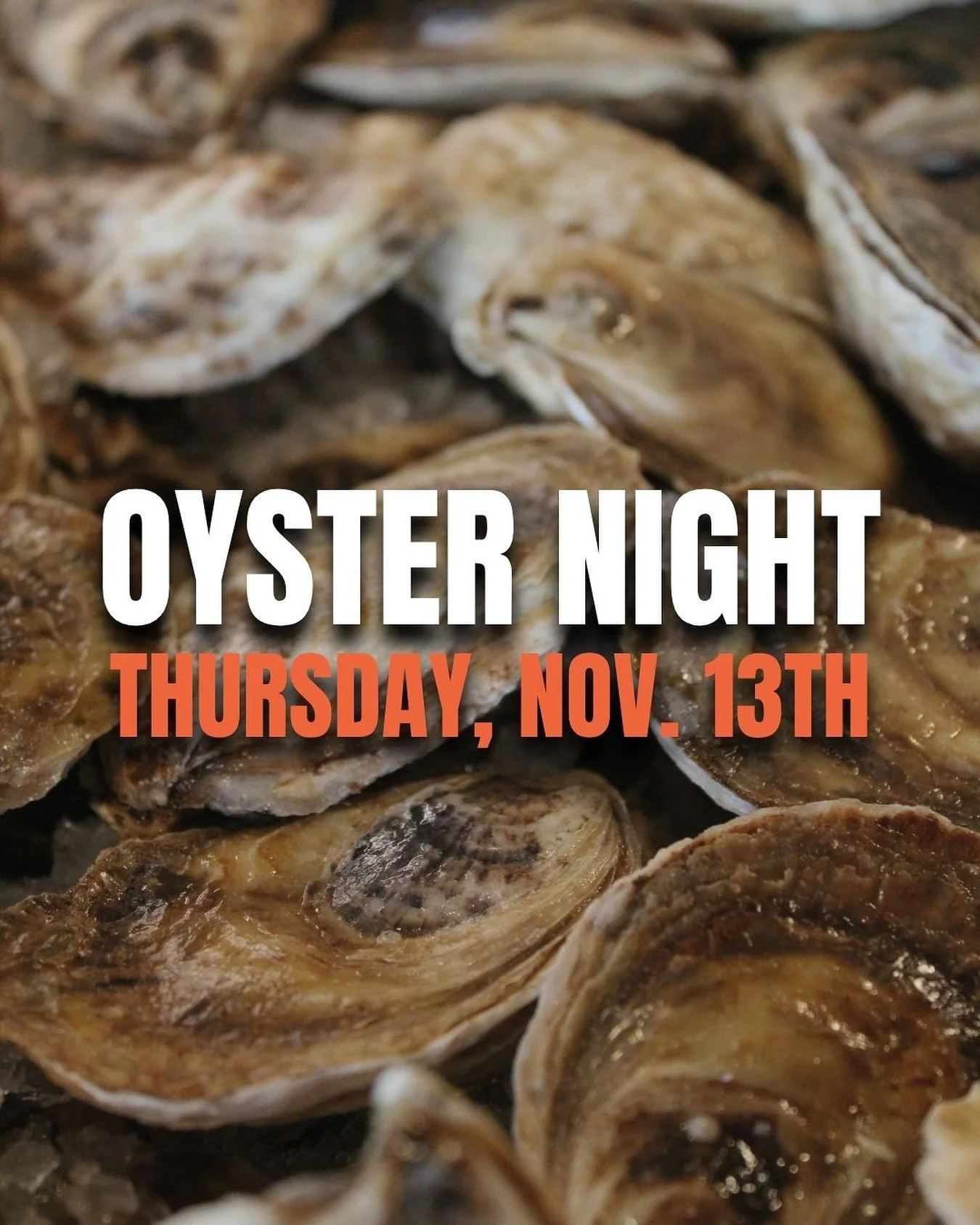 Oyster Night is back!
 Join us at The Still on Thursday, November 13th freshly shucked oysters!
From 5pm until we run out. Pair your oysters with one of our craft cocktails, local brews, or a glass of wine for the perfect midweek treat.

You don&rsqu
