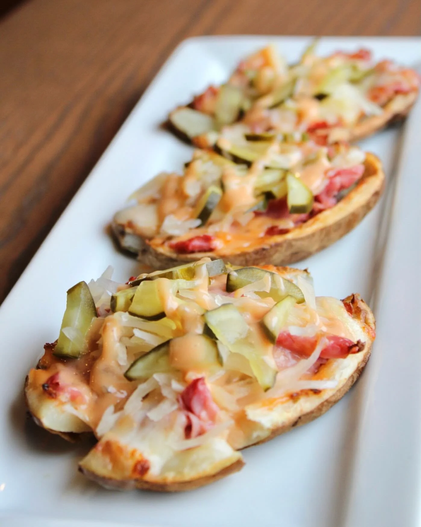 Your St. Patrick&rsquo;s Day plans just got a whole lot tastier

Experience our festive food features on March 10th - 17th

Pot O&rsquo; Gold Potato Skins - House made Crisp potato skins filled with shaved corned beef, melted cheese, jalape&ntilde;os