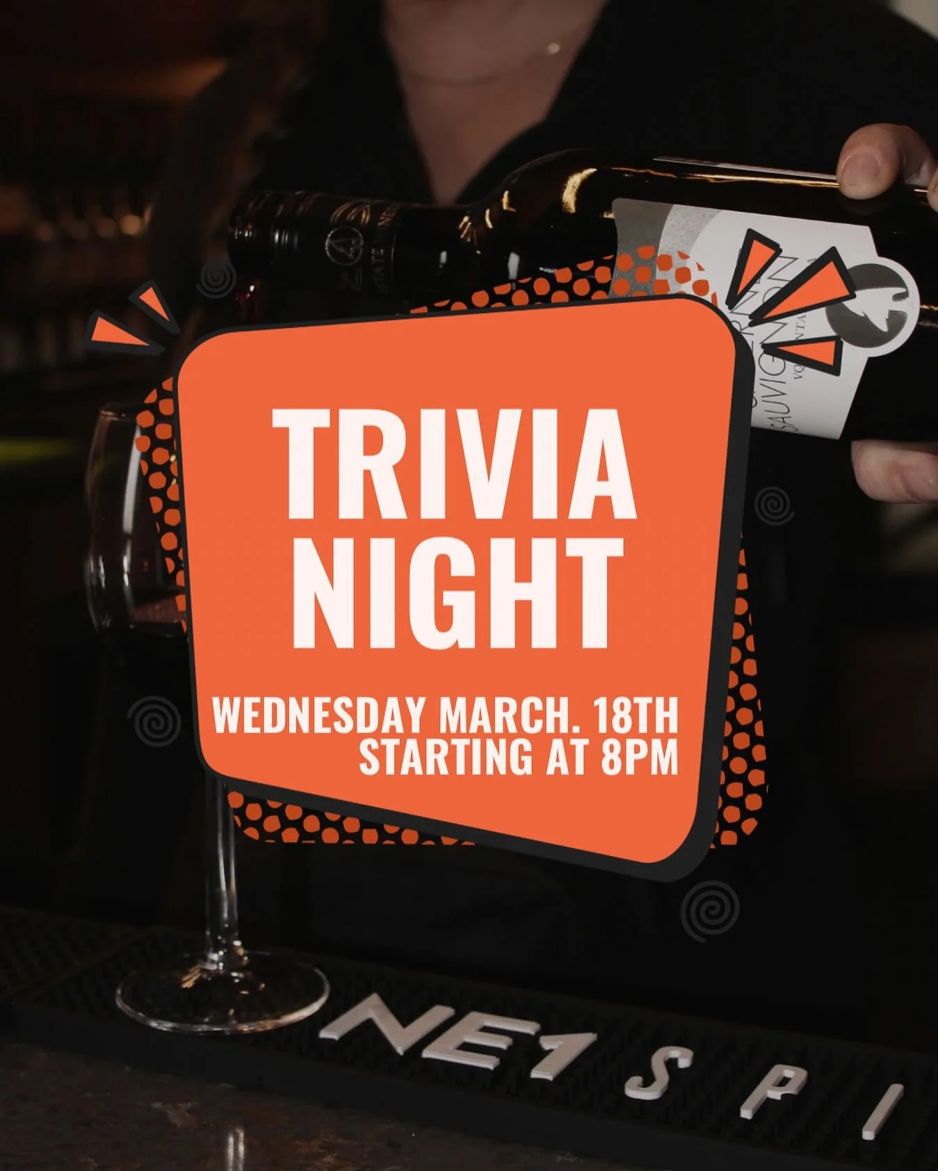 Put on your thinking caps and grab a drink, trivia night is calling 

Gather your smartest friends, snag a table and we will see you at 8PM!