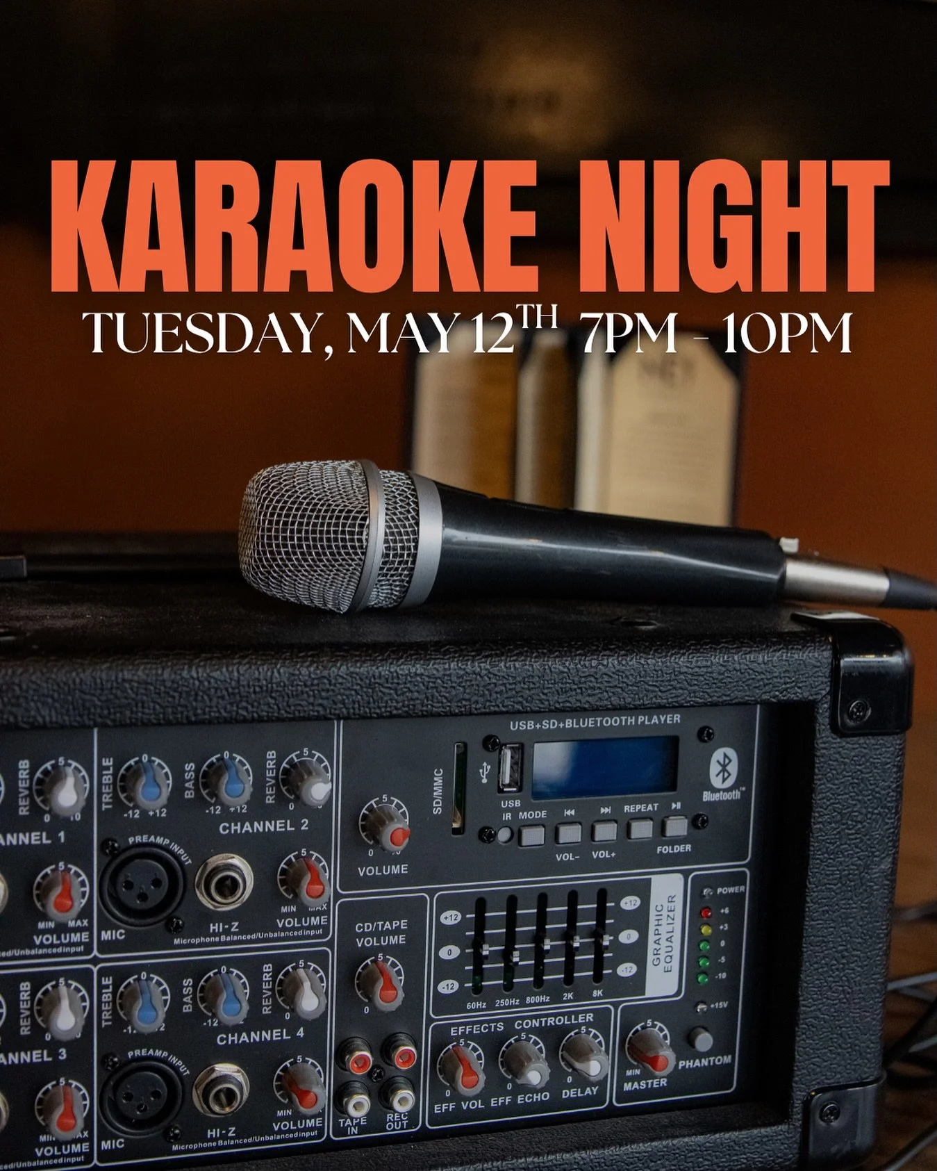 Your stage is waiting! 

Bring your friends and your go - to song for Karaoke Night on Tuesday, May 12th starting at 7PM - 10PM. Call to book your seat 519-264-0880. Reservations encouraged! 

See you (and hear you) at The Still!