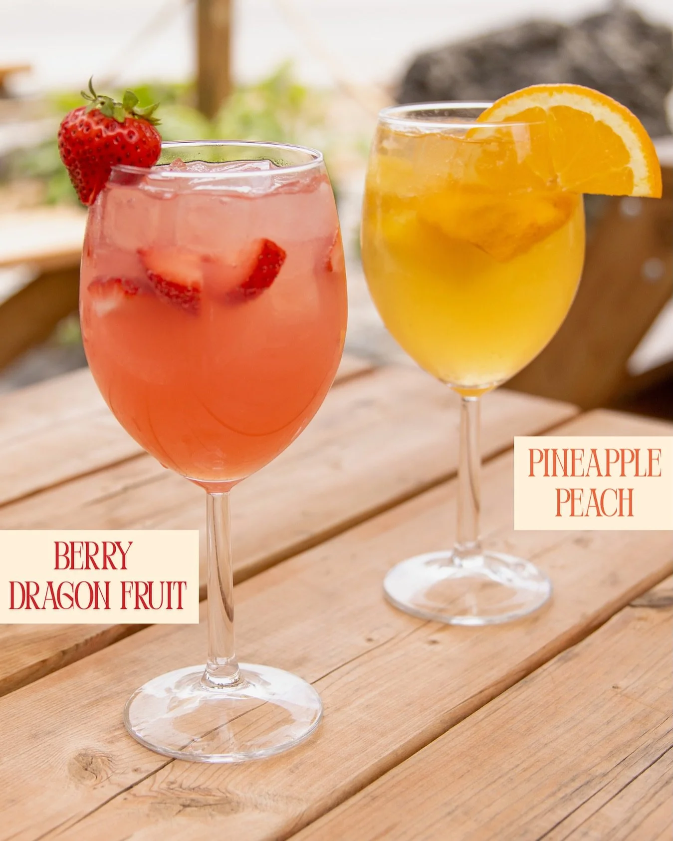 Summer just got sweeter🍓

Sangria is back! Featuring our Berry Dragon Fruit and Pineapple Peach made with fresh fruit and crisp Ros&egrave;. 

Stop by tomorrow for Community Fest! Mudfest Truck will be here from 10-2 along with freezies and  balloon
