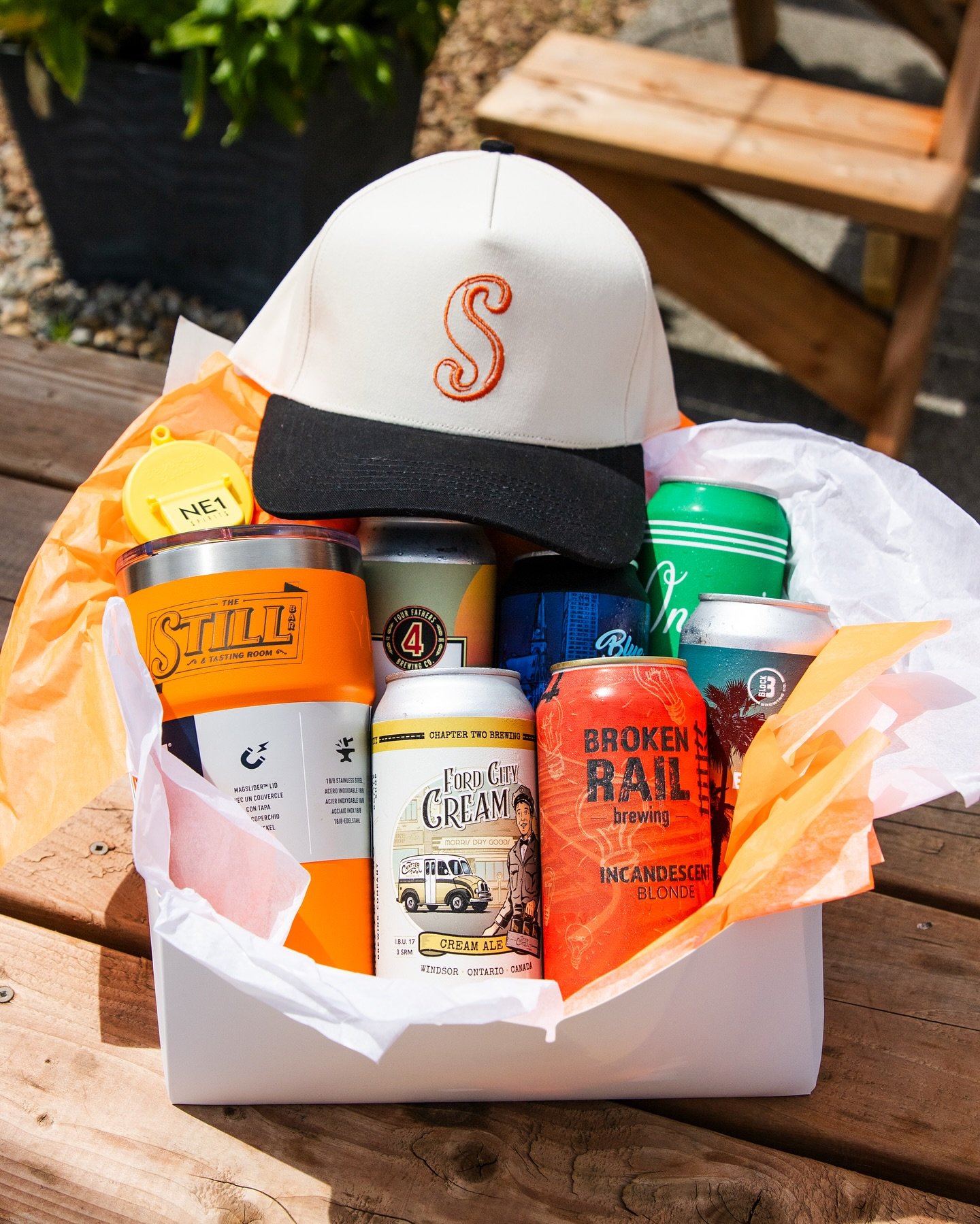 Crafted for Dads🍻

The perfect gift pack for that man who has everything. 

For $75 give the gift of local with: 
- Still Bar engraved YETI
- Still Bar Trucker Hat
- NE1 Spirits Can Topper 
- 6 (delicious) craft beers of your choice! 

While supplie
