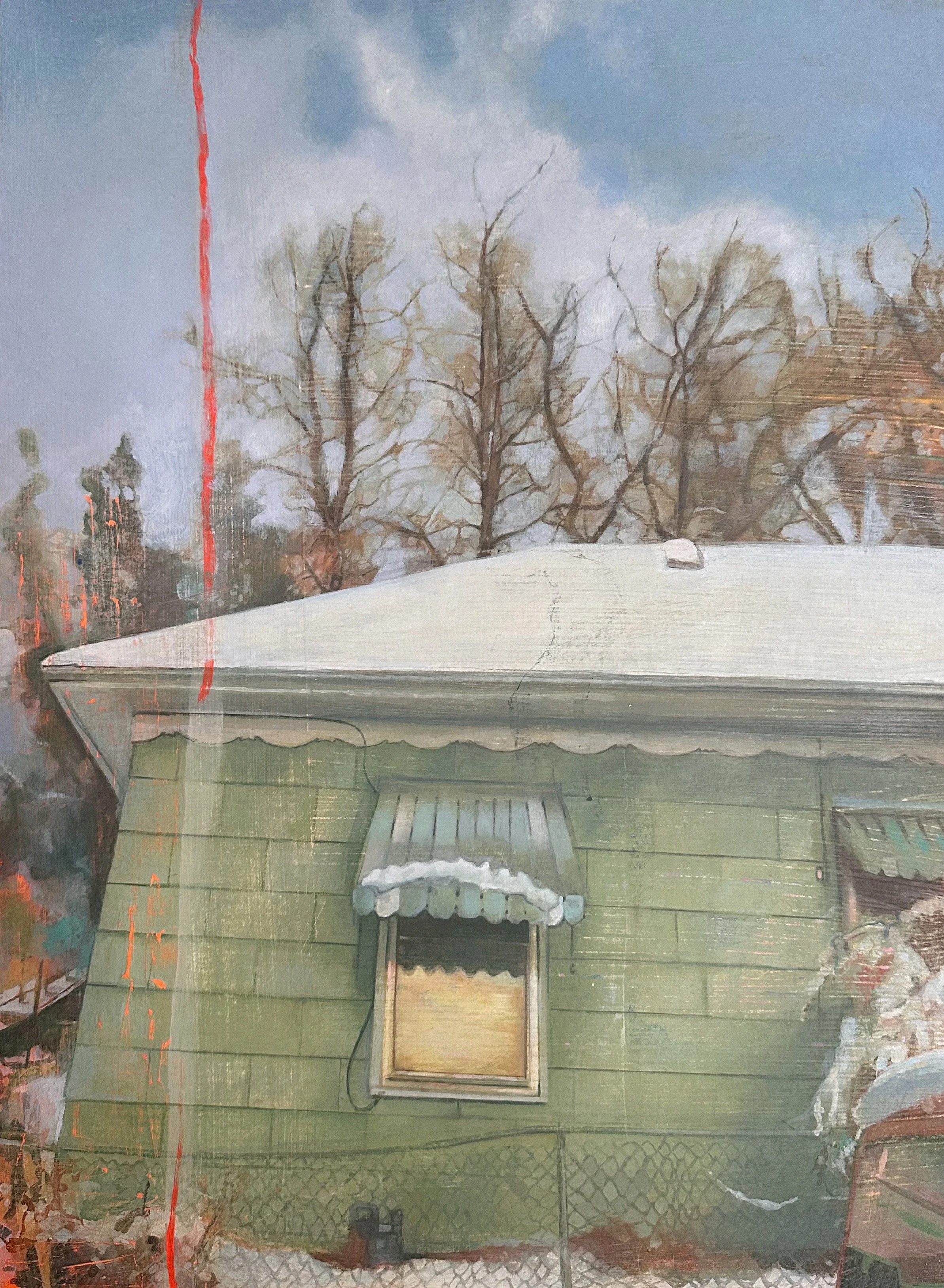 Empty Rectangle Reflecting
/ 16x12 inches
/ Oil paint on wood panel