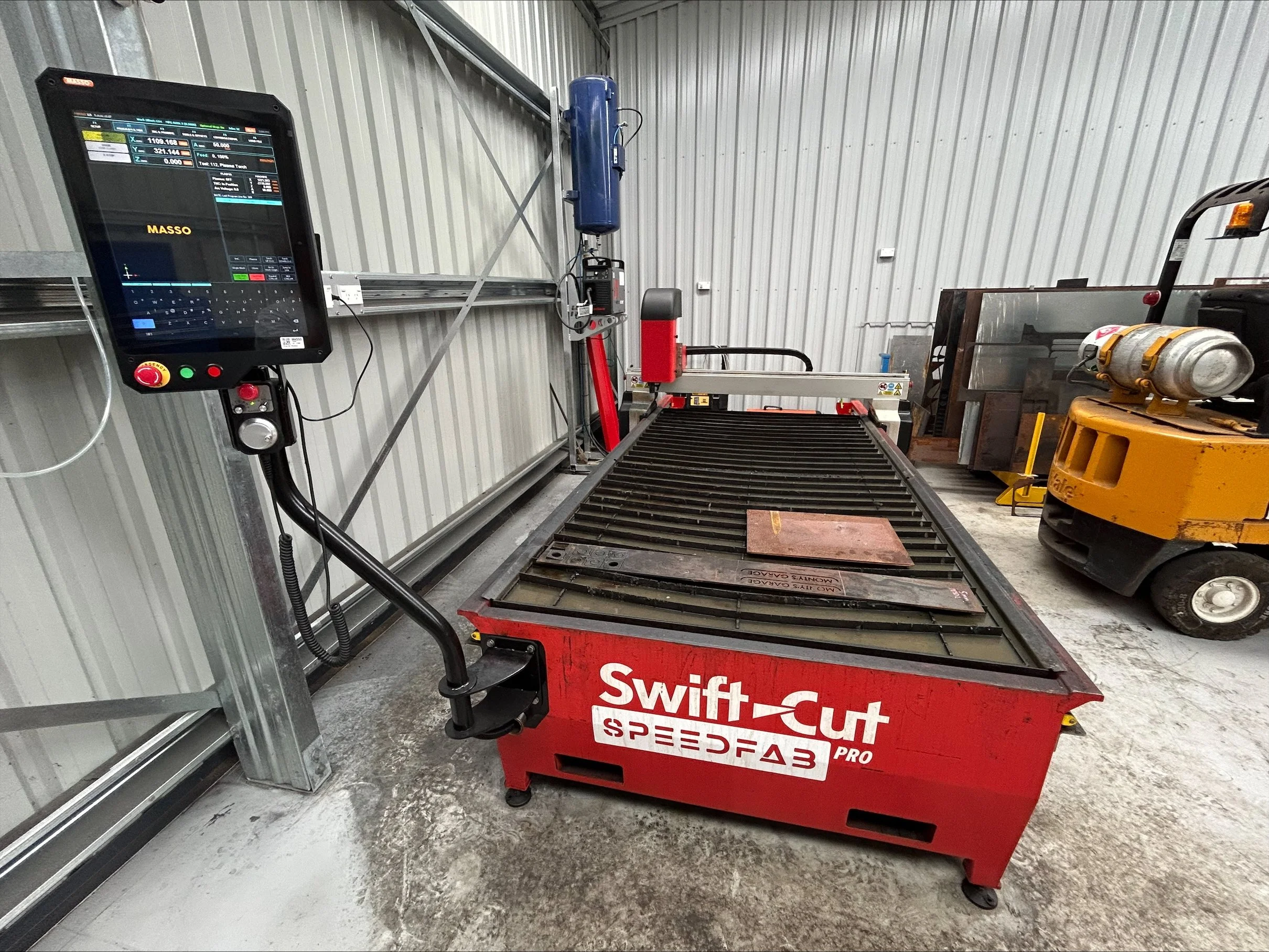 Retrofit Masso CNC Control to ailing Swift-Cut to improve reliability.