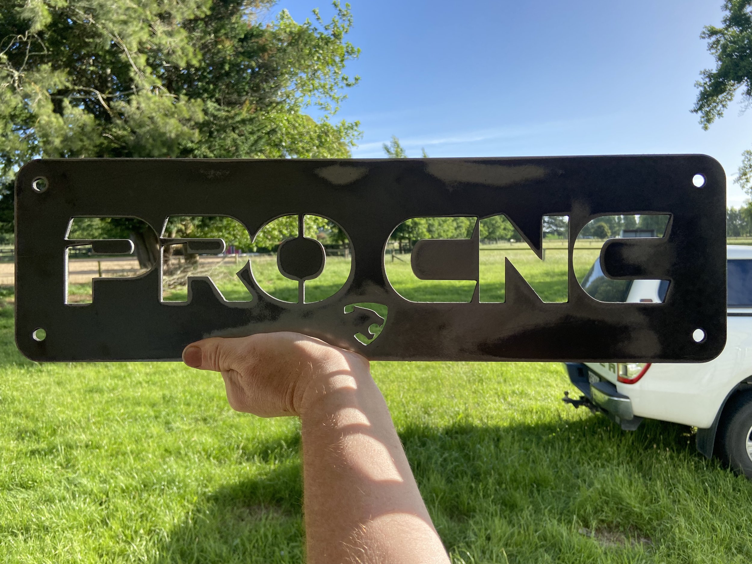 Door sign for local CNC company.