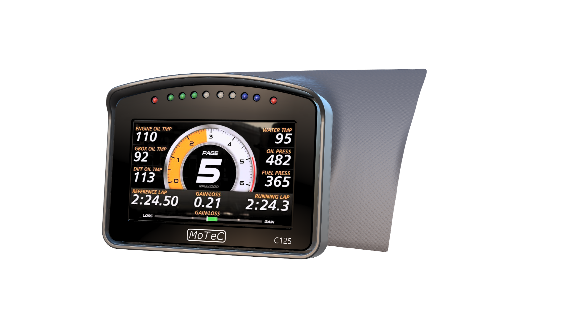 MOTEC C125 on bracket