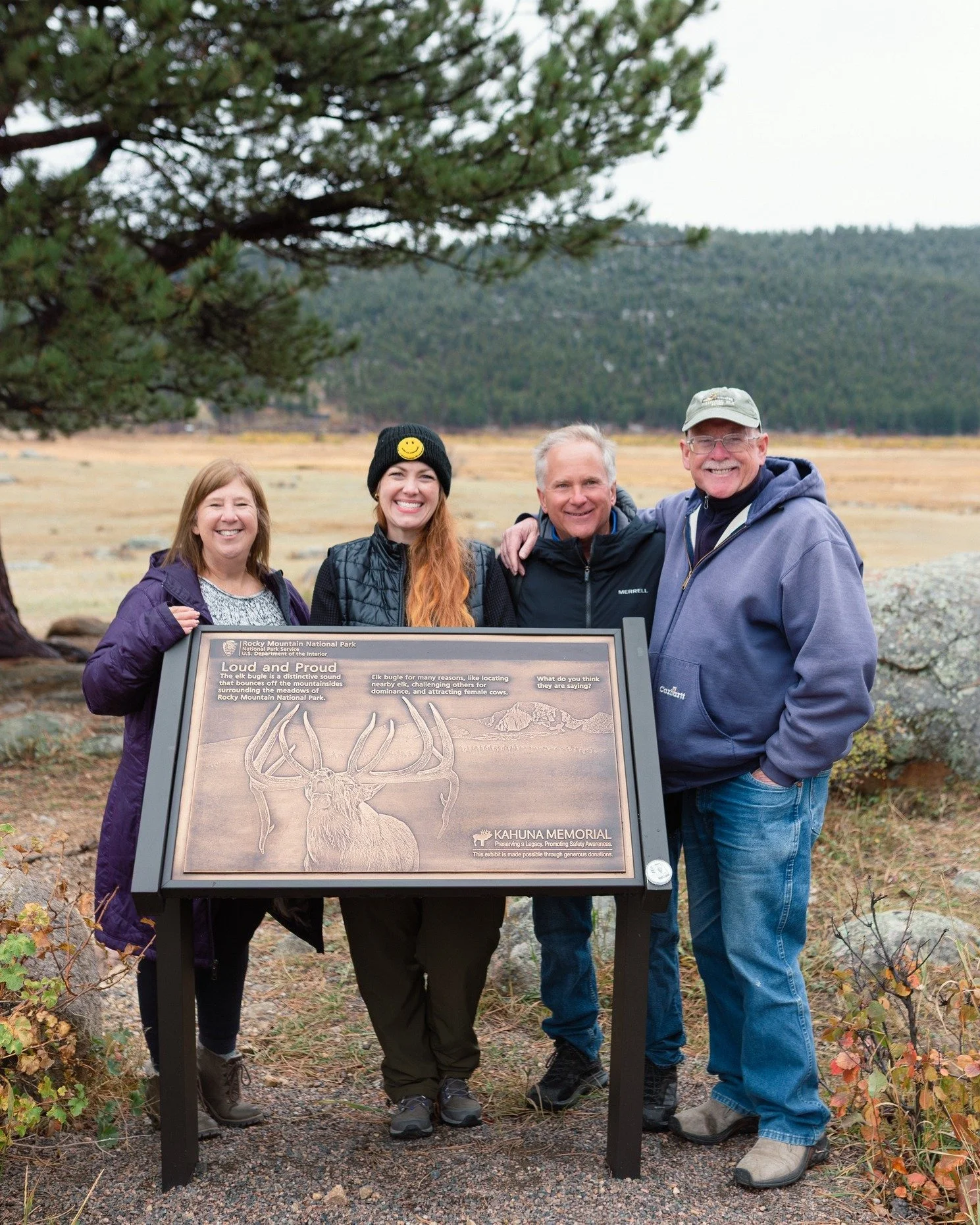 Craftsmanship 🤝 Colorado Rockies

We recently made the trek up to Colorado to visit one of our favorite projects in the Rocky Mountain National Park. The plaque we manufactured now lives in its forever home, paying tribute to the legendary bull elk 