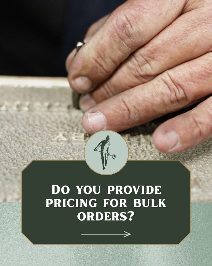 Got a big project coming up?

Whether you need help with the design process or have bulk orders to fulfill, we've got you covered. Our dedicated design department works closely with you to ensure every detail is perfect, and we handle bulk orders of 