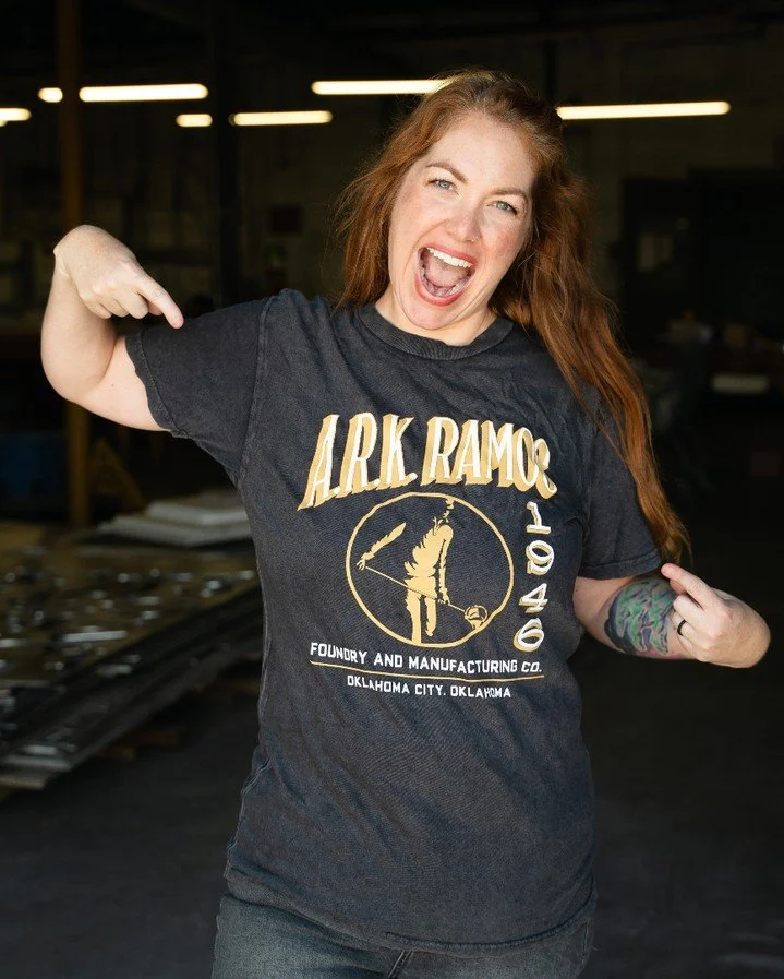 Before this was a t-shirt, it was a moment in the shop.

Stickers marking our product throughout every step of our process. Welders laughing across the floor. The same hum this place has had since 1946, steady, familiar, ours.

We're grateful to part