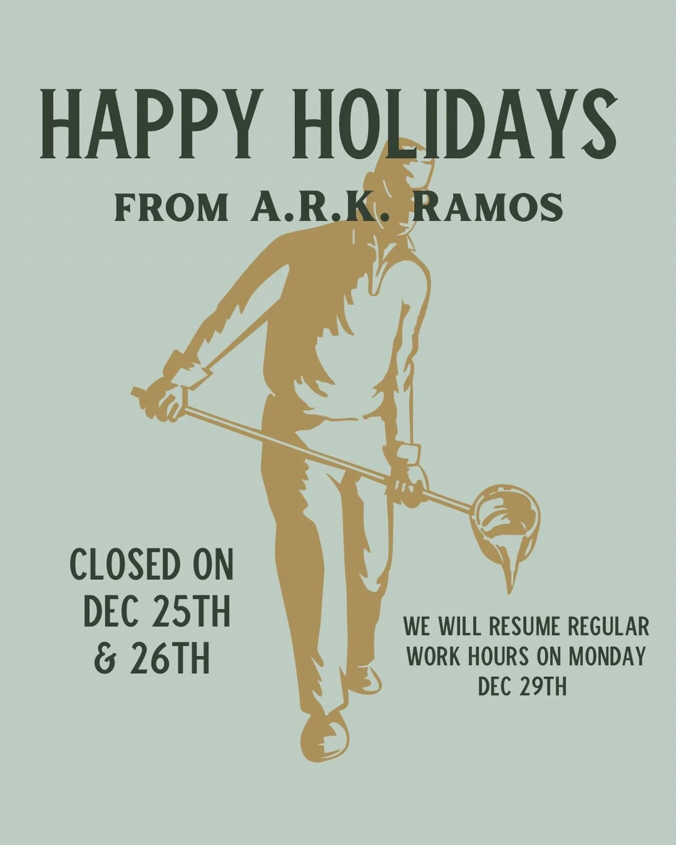 We&rsquo;ll be closed today, tomorrow and Friday so our team can spend quality time with their families. We&rsquo;ll be back and ready to serve you on December 29th!

Wishing you and your loved ones a Merry Christmas filled with joy, love, and precio