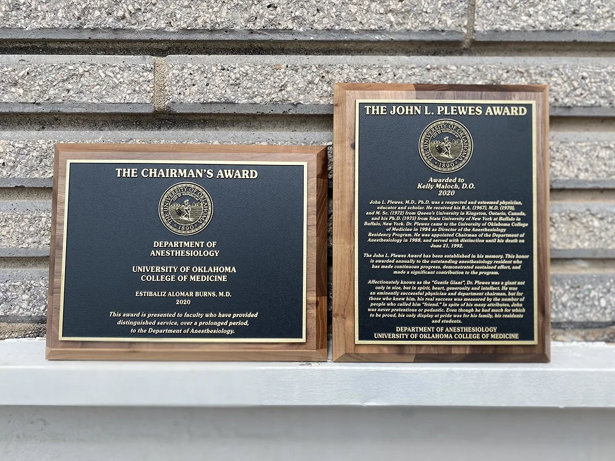Award Etched Plaques for Institutions | A.R.K. Ramos