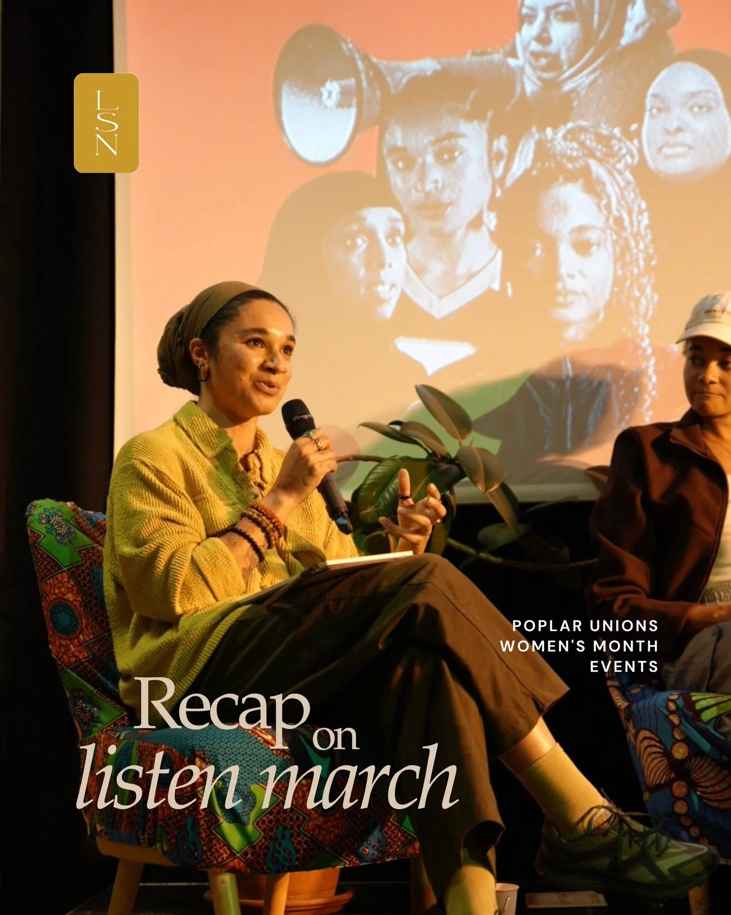 recap march, with listen: 
a month of gathering
of conversations that stayed with us
of showing up, even when we didn&rsquo;t fully know what it would become
from slow walks and coffee mornings to rooms filled with voices, questions, and shared exper