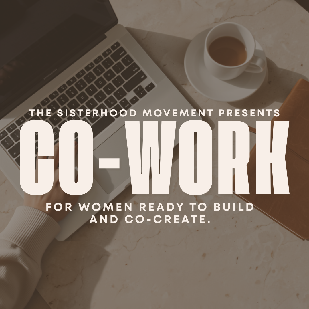 CO-WORK by The Sisterhood Movement, a coworking experience for women in business in Burleigh Heads. The event brings women together for connection, focused work time, collaboration and co-creation, with coffee and Sisterhood goodies included.
