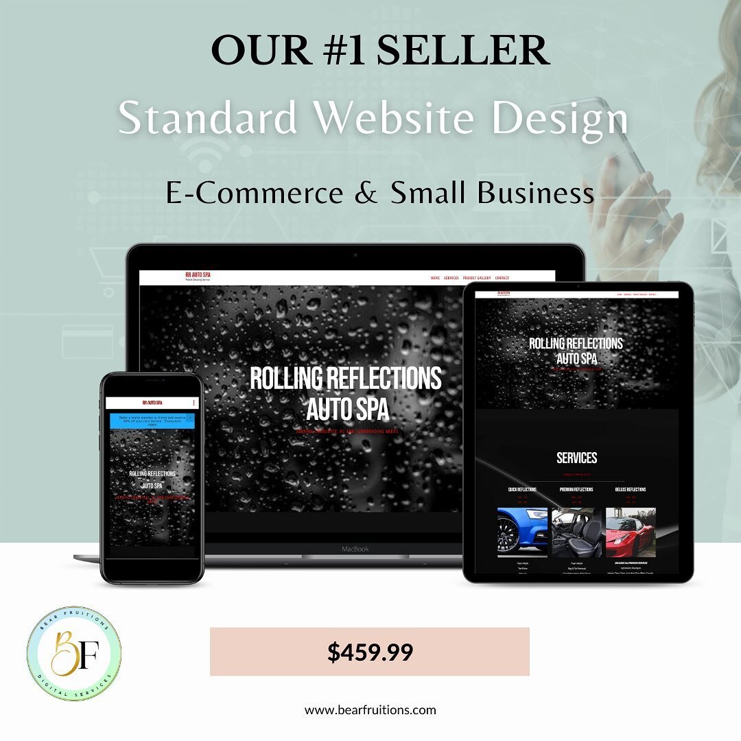 Mobile-Optimized Designs Custom-Tailored For Your Business!! 100% Satisfaction Guarantee ✨

Purchase a Standard Website Design at www.bearfruitions.com . ➡️ Schedule a free consultation today!
.
.
.

 #websitedesign #websitedesigns #websitedesigner #