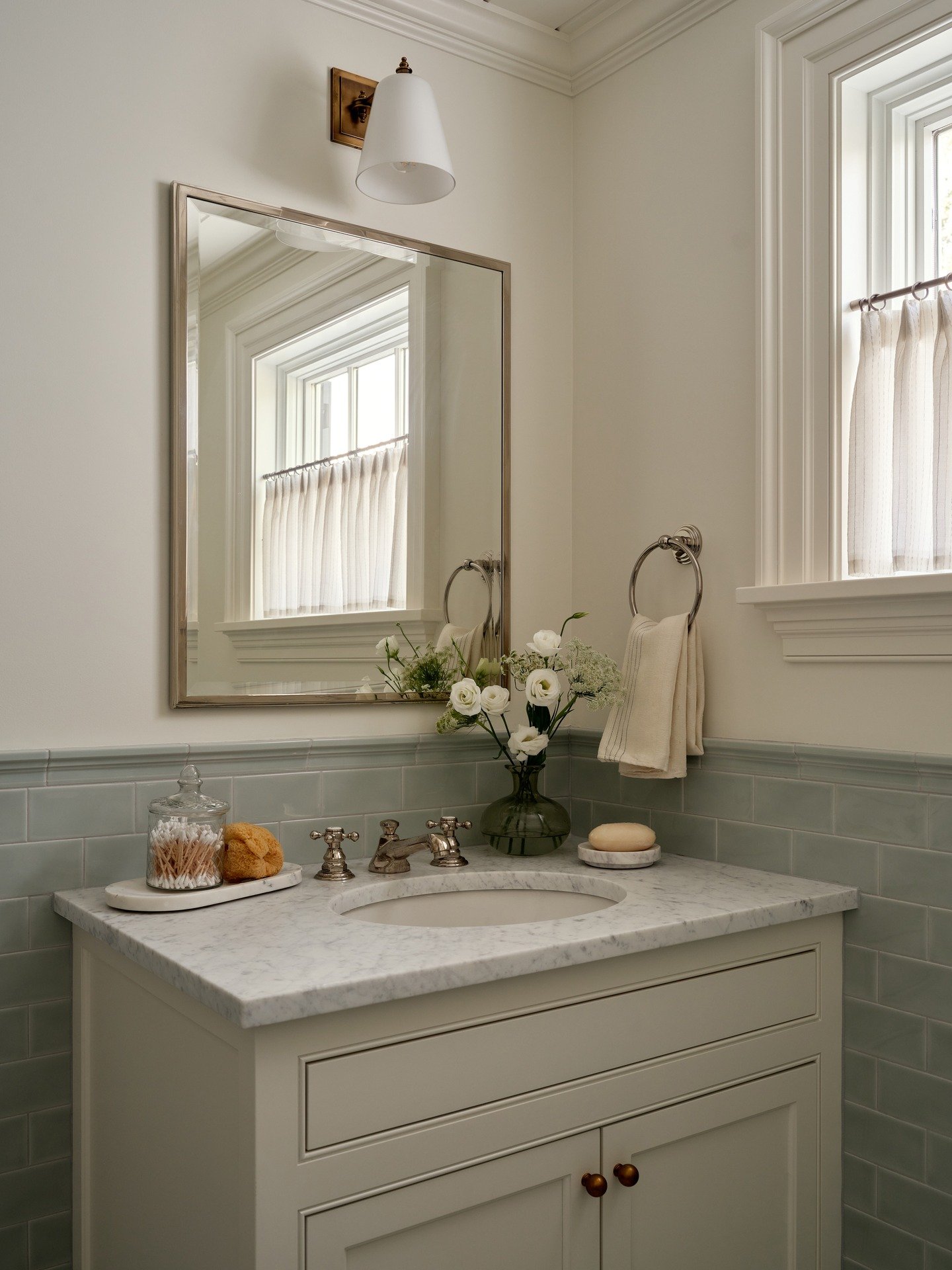 Bathrooms! Colorful, neutral, classic and quirky. Complete and in progress.