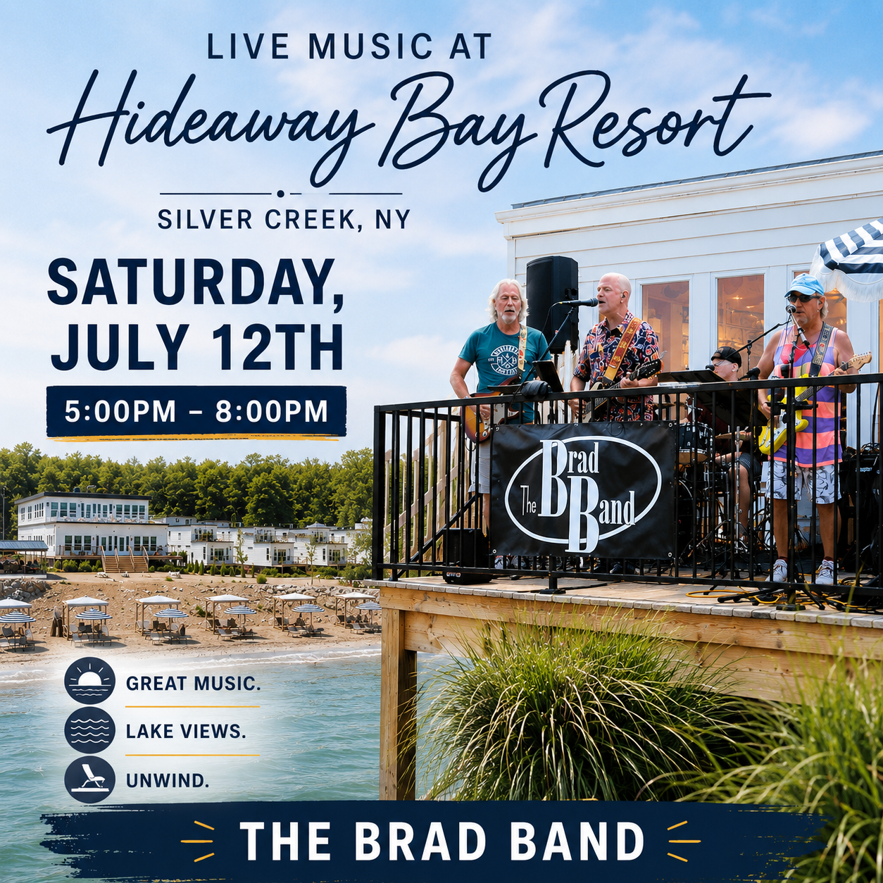 The Brad Band at Hideaway Bay Resort