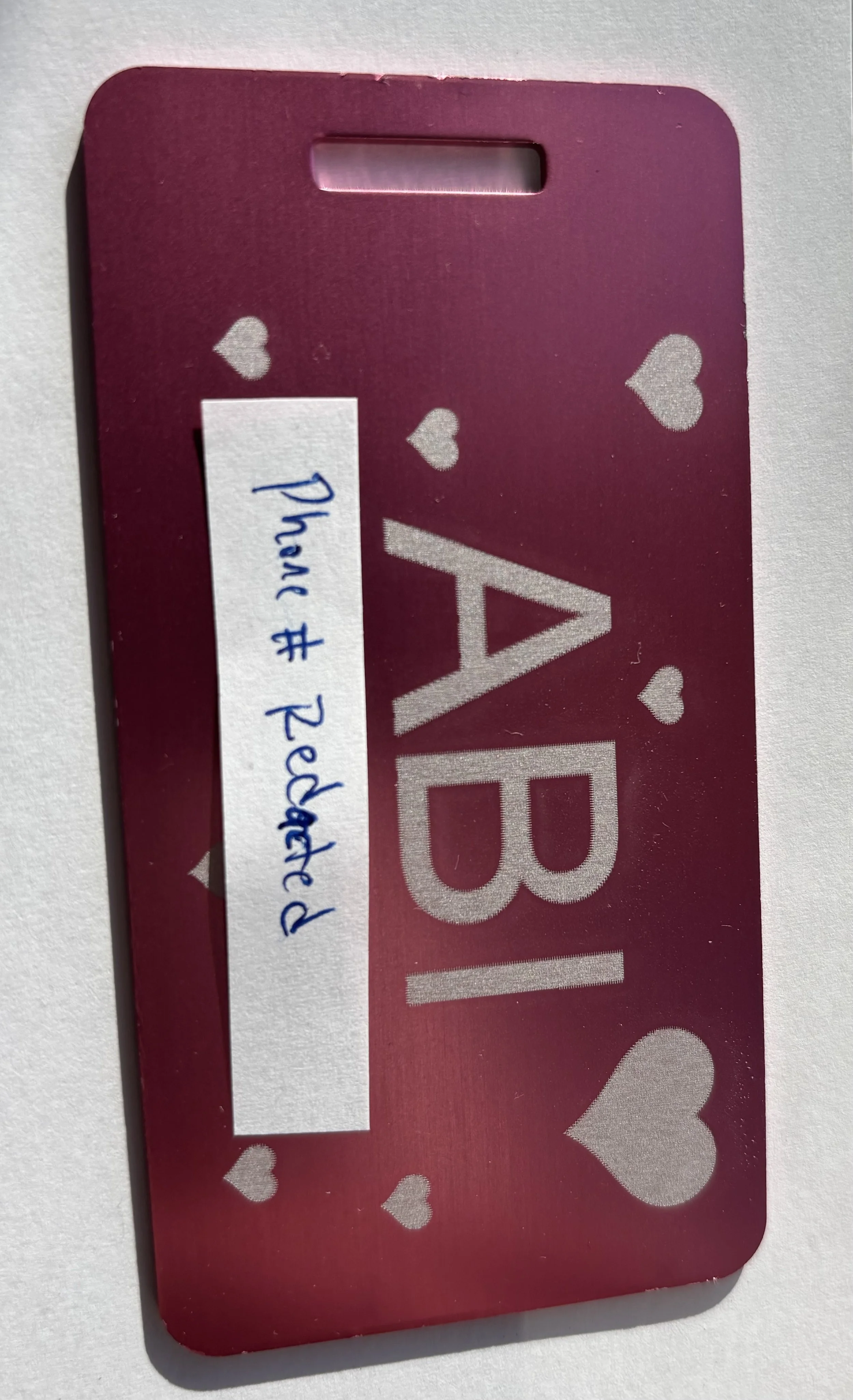 Luggage Tag Engraved