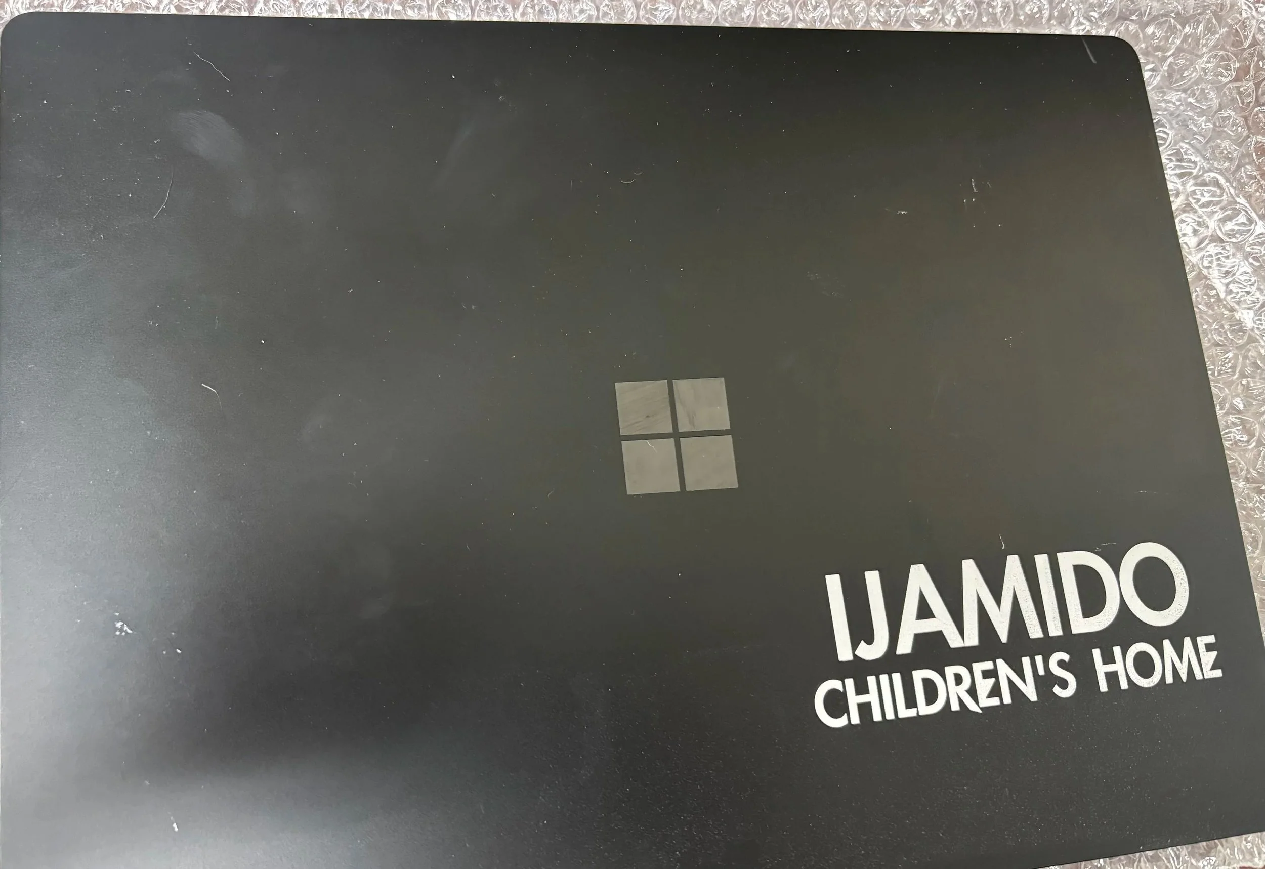 Microsoft Laptop Engraved for Orphanage