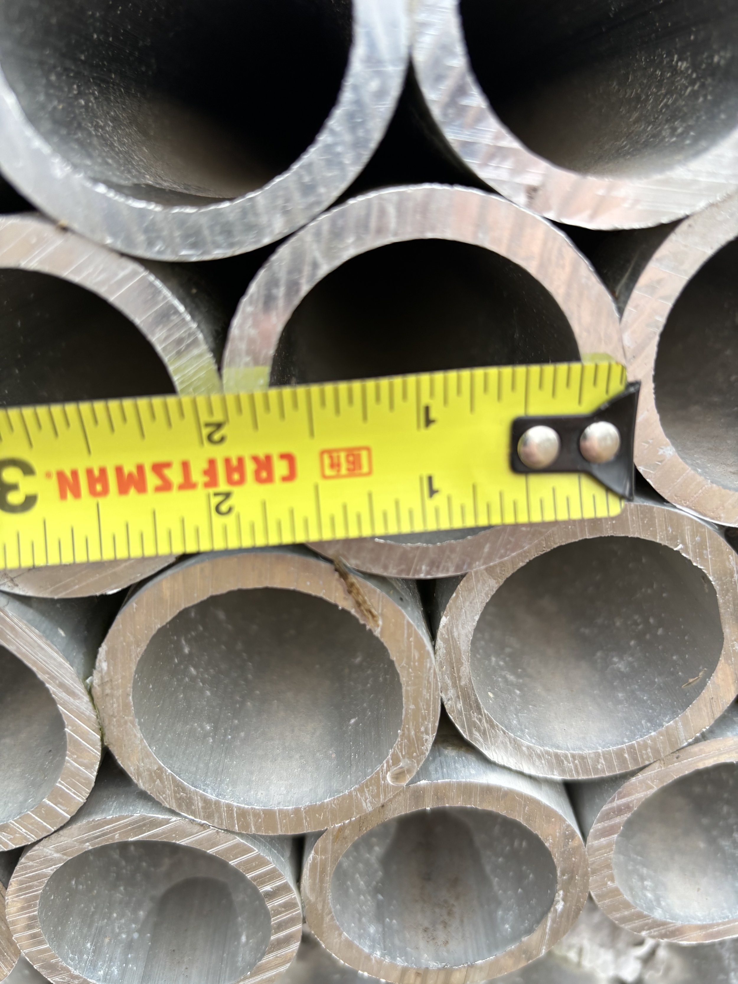 1.5" Schedule 80 Aluminum Pipe, Cut to 72"