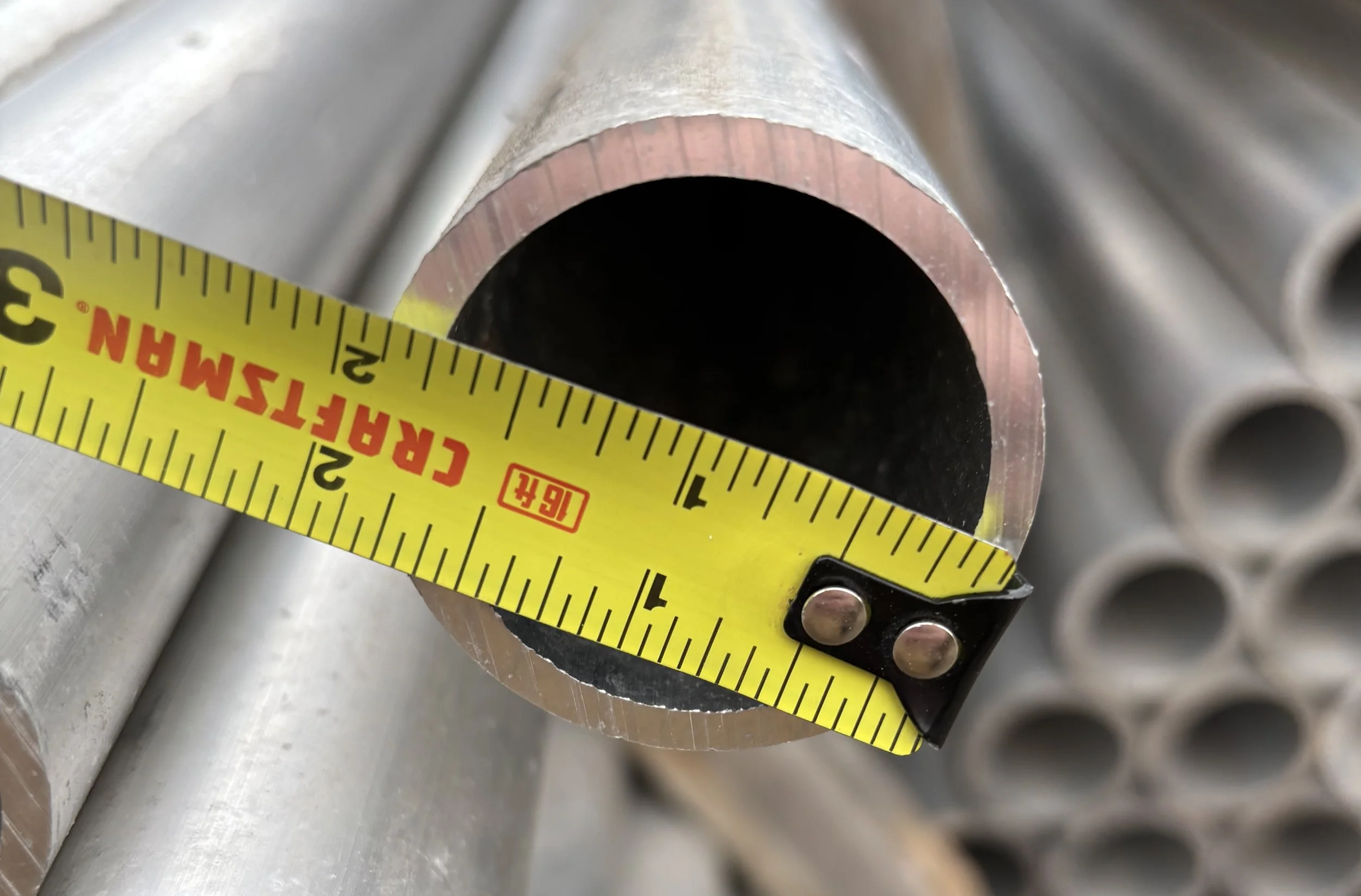 1.5" Schedule 40 Aluminum Pipe, Cut to 72"